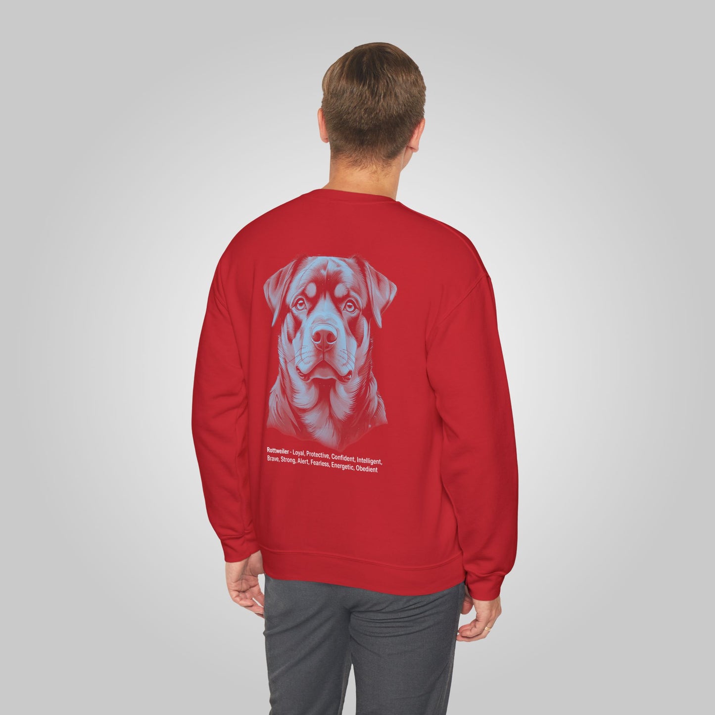 Rottweiler Dog Unisex Heavy Blend™ Crewneck Sweatshirt - Rottweiler Sweatshirt