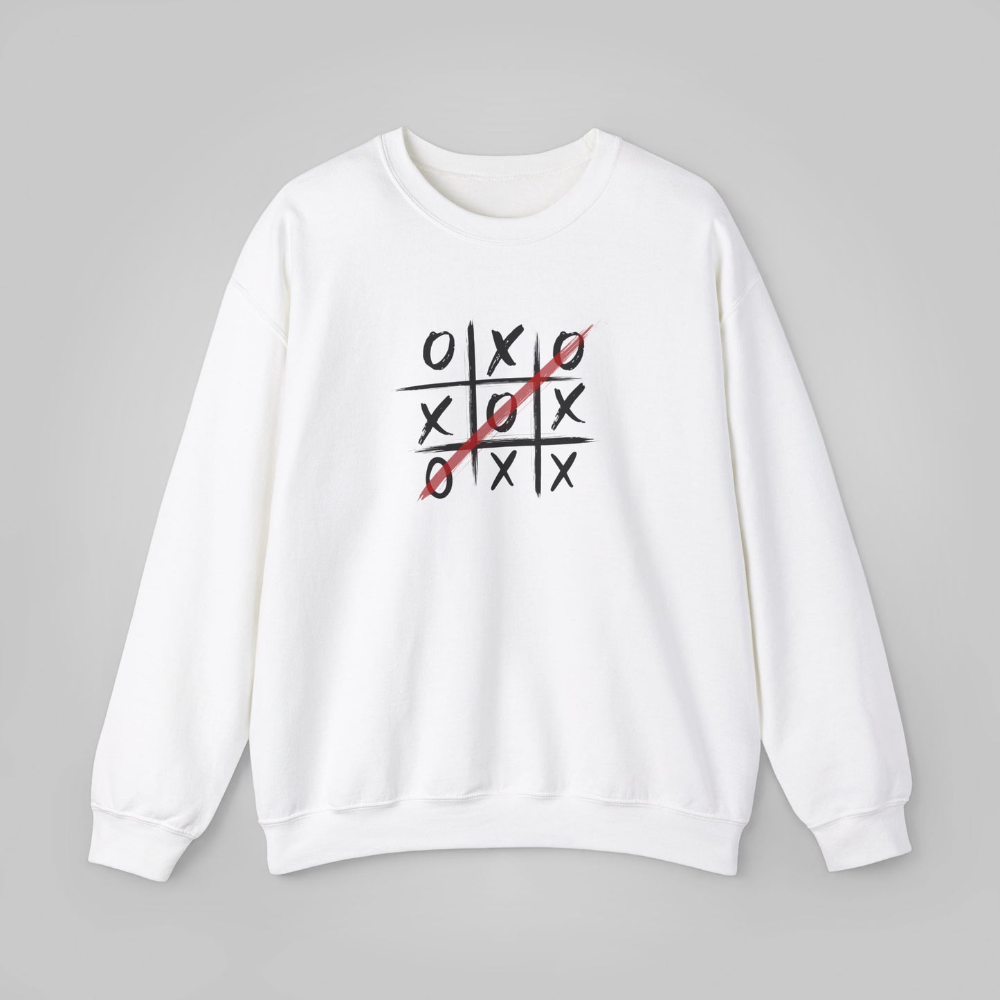 Tic-Tac-Toe Unisex Heavy Blend™ Crewneck Sweatshirt - Playful  Sweatshirt - Tic-Tac-Toe Sweatshirt