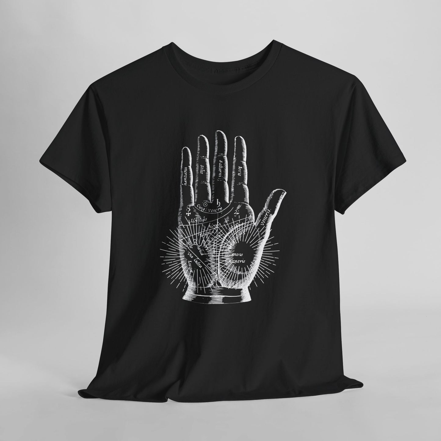 Halloween Hands of Destiny Unisex Heavy Cotton Tee, Guided by Fate T-Shirt, Halloween Tee