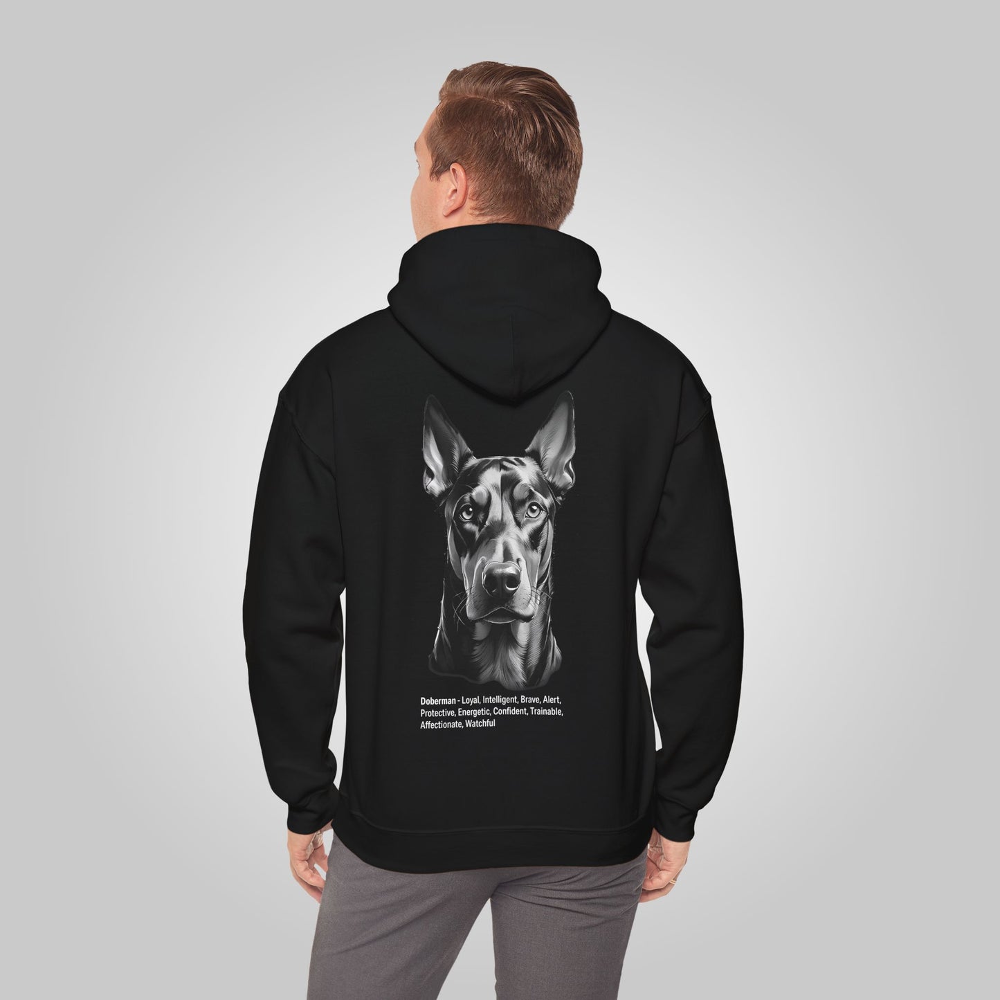 Doberman Dog Unisex Heavy Blend™ Hooded Sweatshirt - Doberman Hoodie