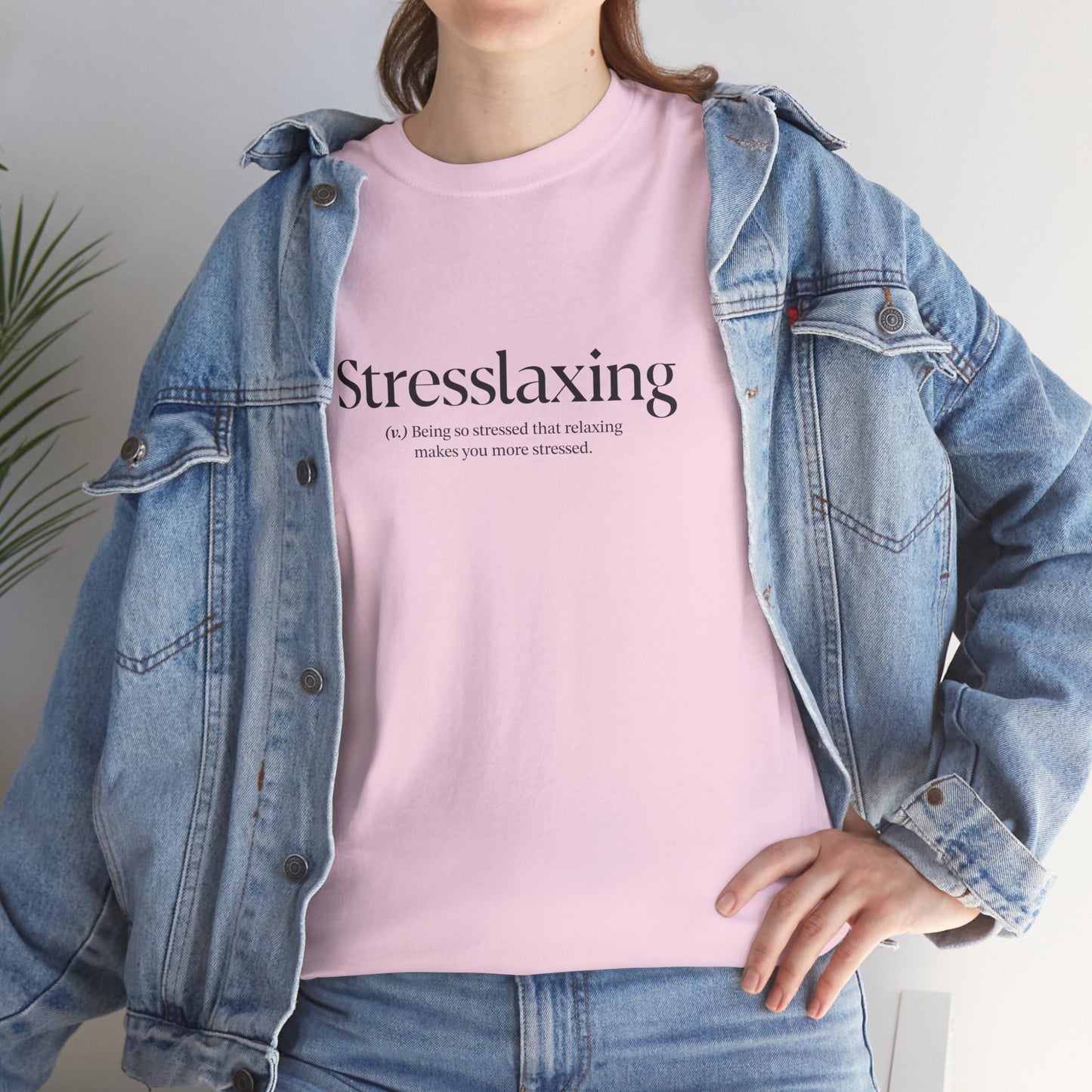 Stresslaxing Unisex Heavy Cotton Tee - Funny Stress T-Shirt, Relaxing Tees