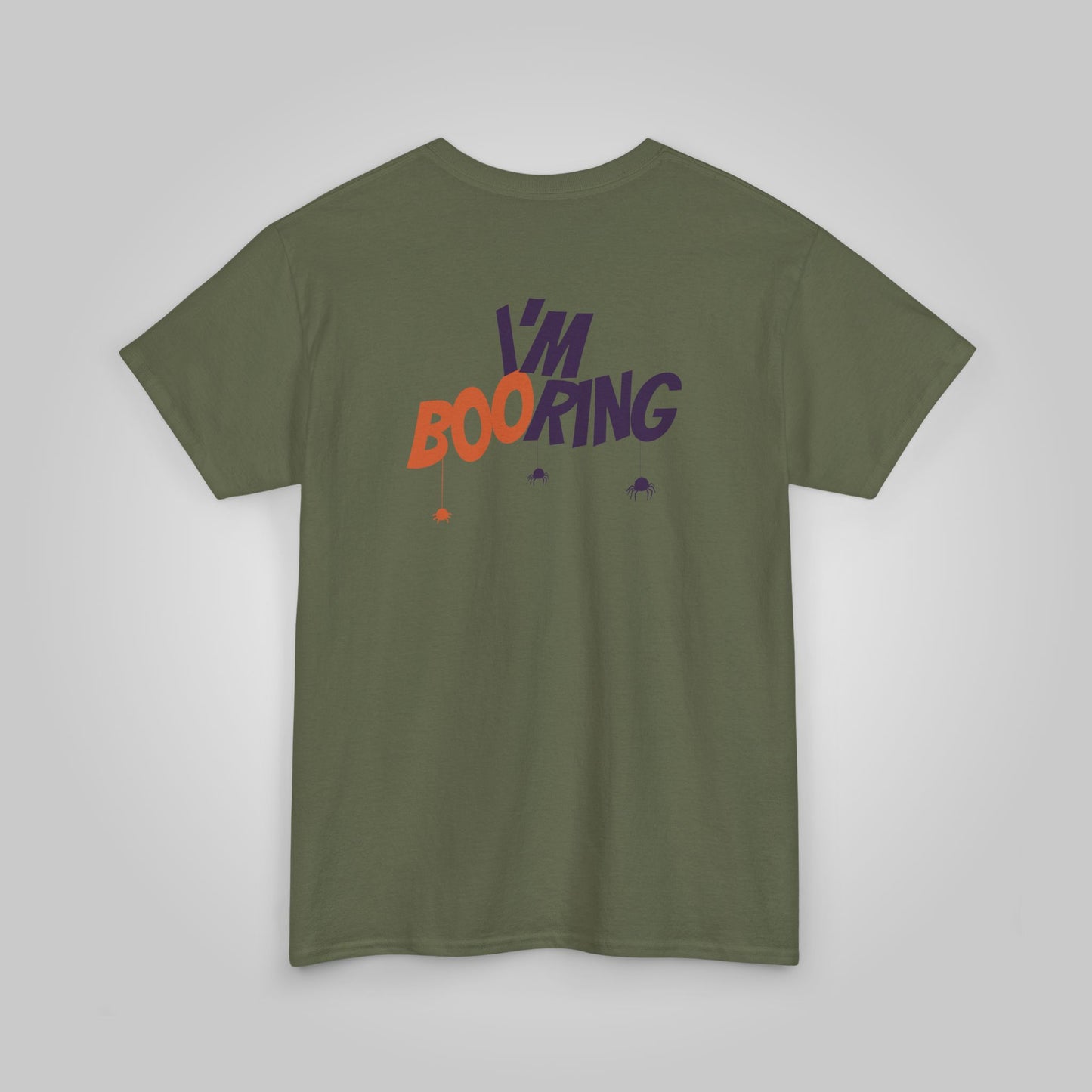 Halloween I am booring Unisex Heavy Cotton Tee, I am booring T-Shirt, Halloween Tee