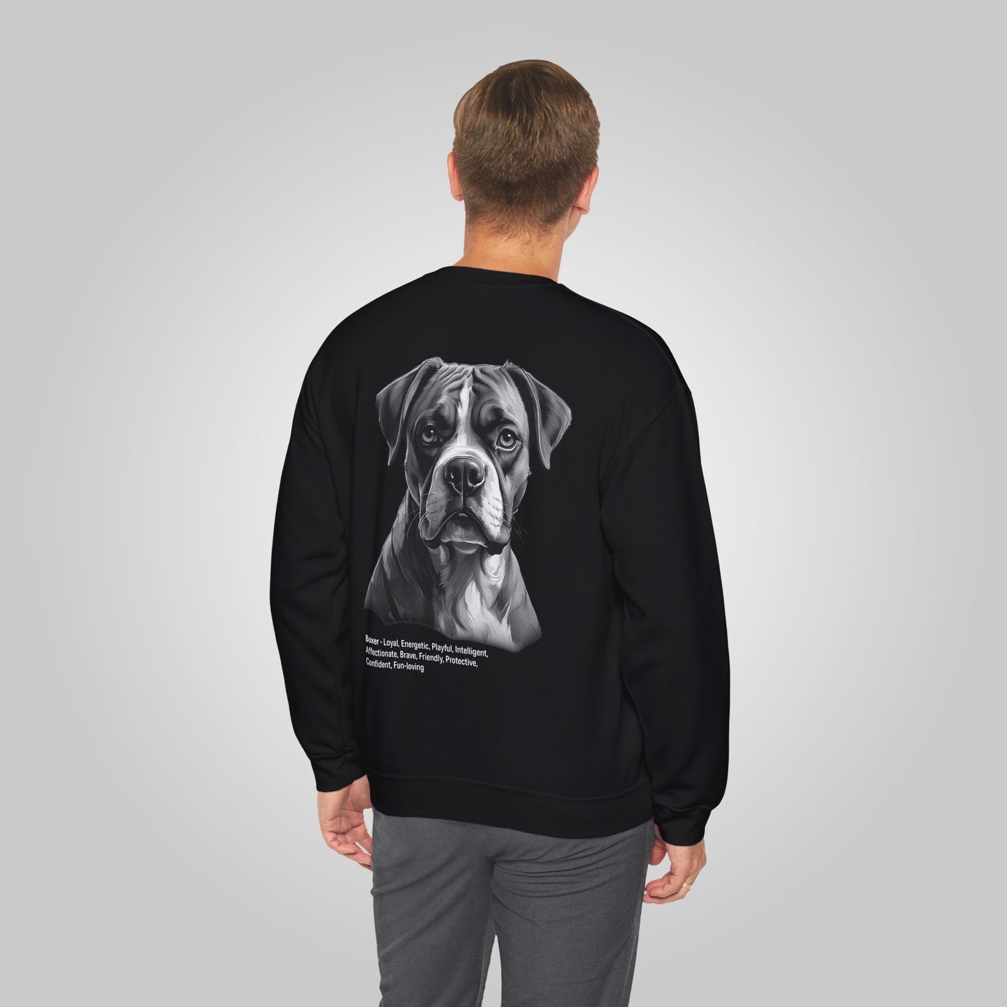 Boxer Dog Unisex Heavy Blend™ Crewneck Sweatshirt - Boxer Sweatshirt