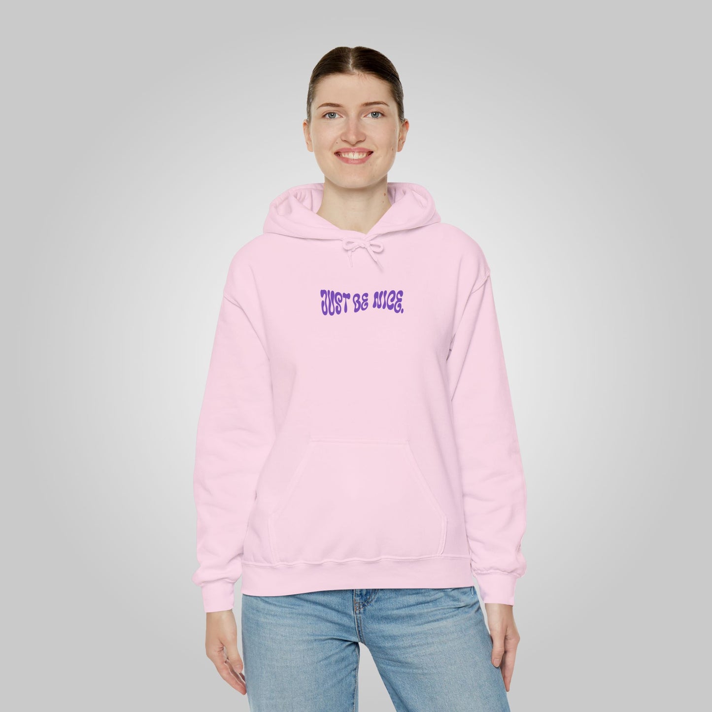 Just Be Nice Unisex Heavy Blend™ Hooded Sweatshirt - Motivational Hoodie, Just Be Nice Hoodie