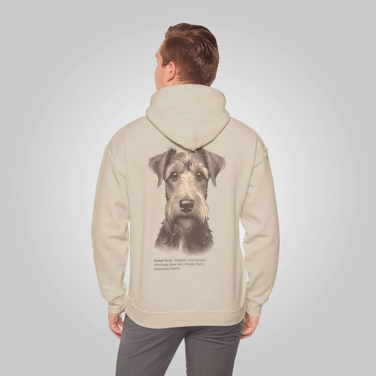 Airedale Terrier Dog Unisex Heavy Blend™ Hooded Sweatshirt - Airedale Terrier Hoodie