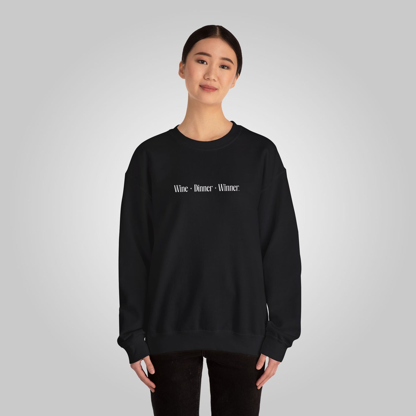 Wine+Dinner Unisex Heavy Blend™ Crewneck Sweatshirt - Winner Sweatshirt