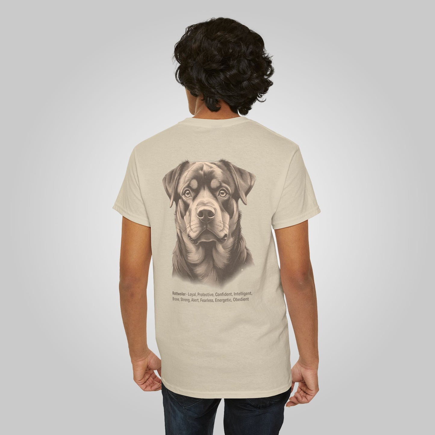 Rottweiler Dog Unisex Heavy Cotton Tee - Rottweiler Tee