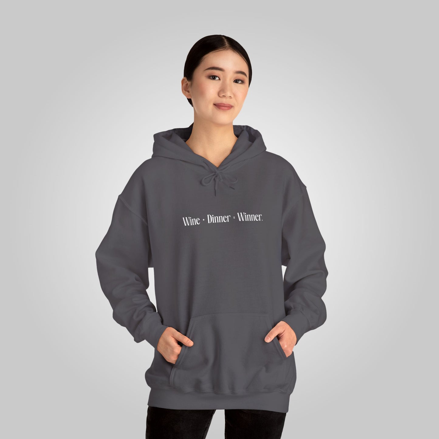 Wine+Dinner Unisex Heavy Blend™ Hooded Sweatshirt - Winner Hoodie