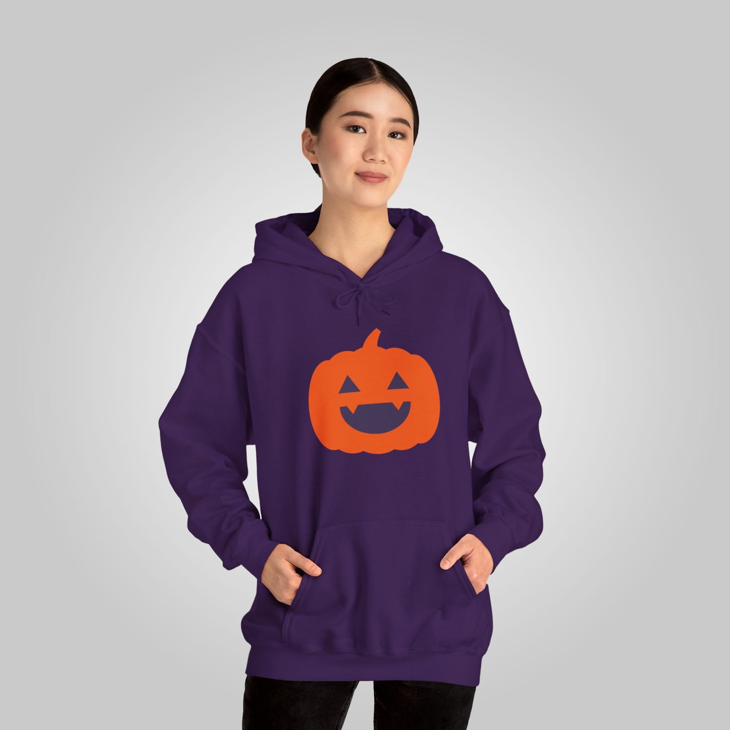 Halloween Pumpkin Head Unisex Heavy Blend™ Hooded Sweatshirt, Harvest Jack Hoodie, Halloween Hoodie