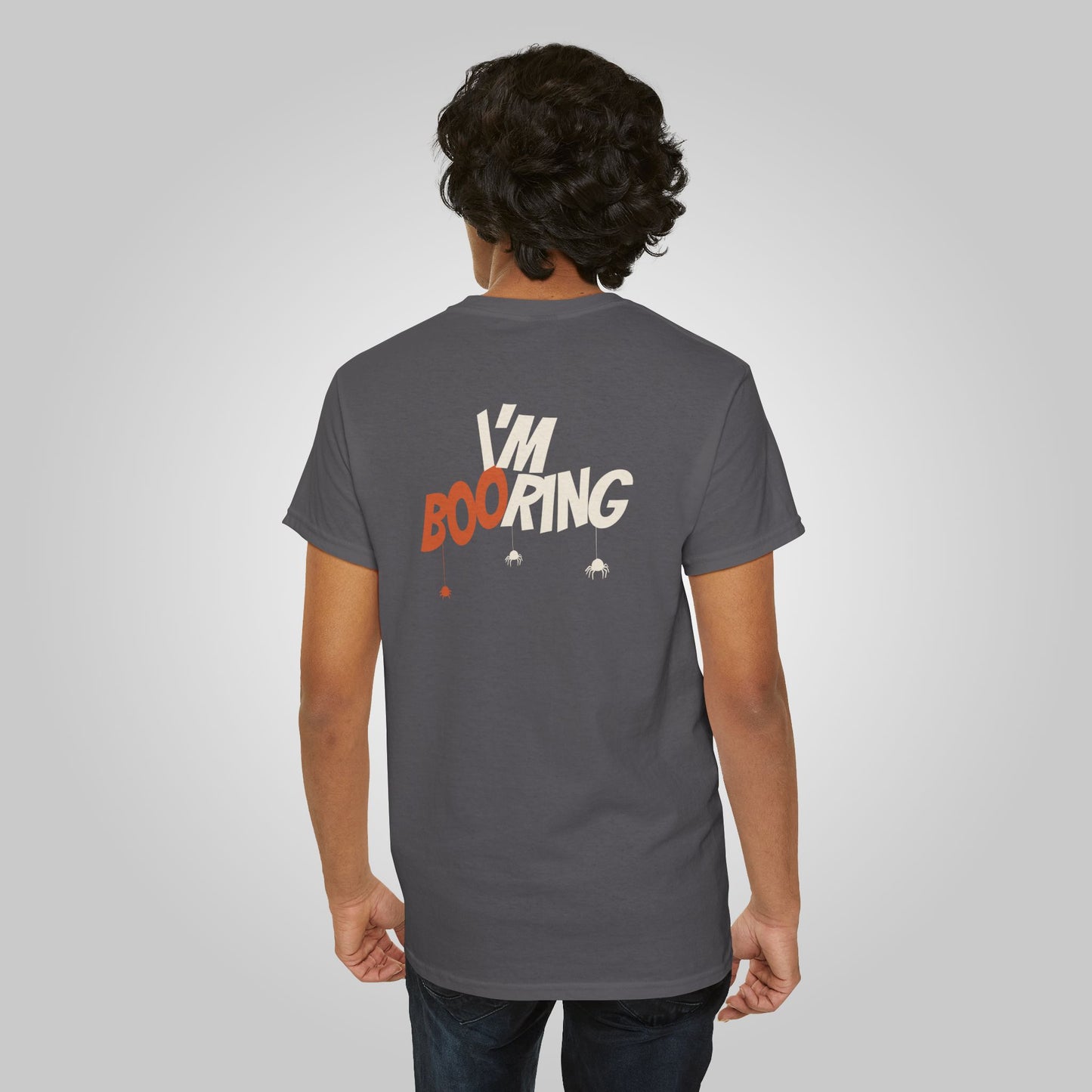 Halloween I am booring Unisex Heavy Cotton Tee, I am booring T-Shirt, Halloween Tee