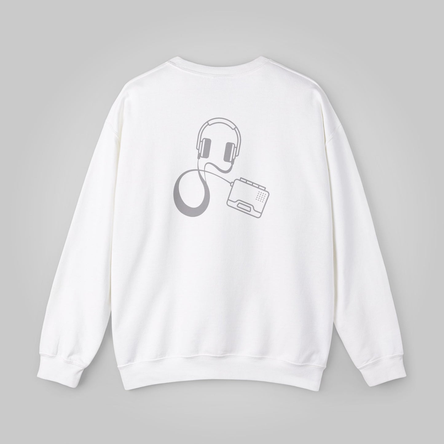 Walkman, Retro 80s Unisex Heavy Blend™ Crewneck Sweatshirt, Walkman Sweatshirt