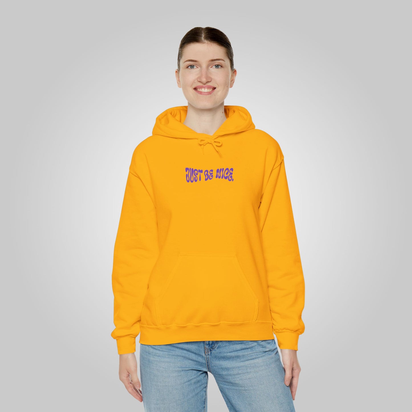 Just Be Nice Unisex Heavy Blend™ Hooded Sweatshirt - Motivational Hoodie, Just Be Nice Hoodie