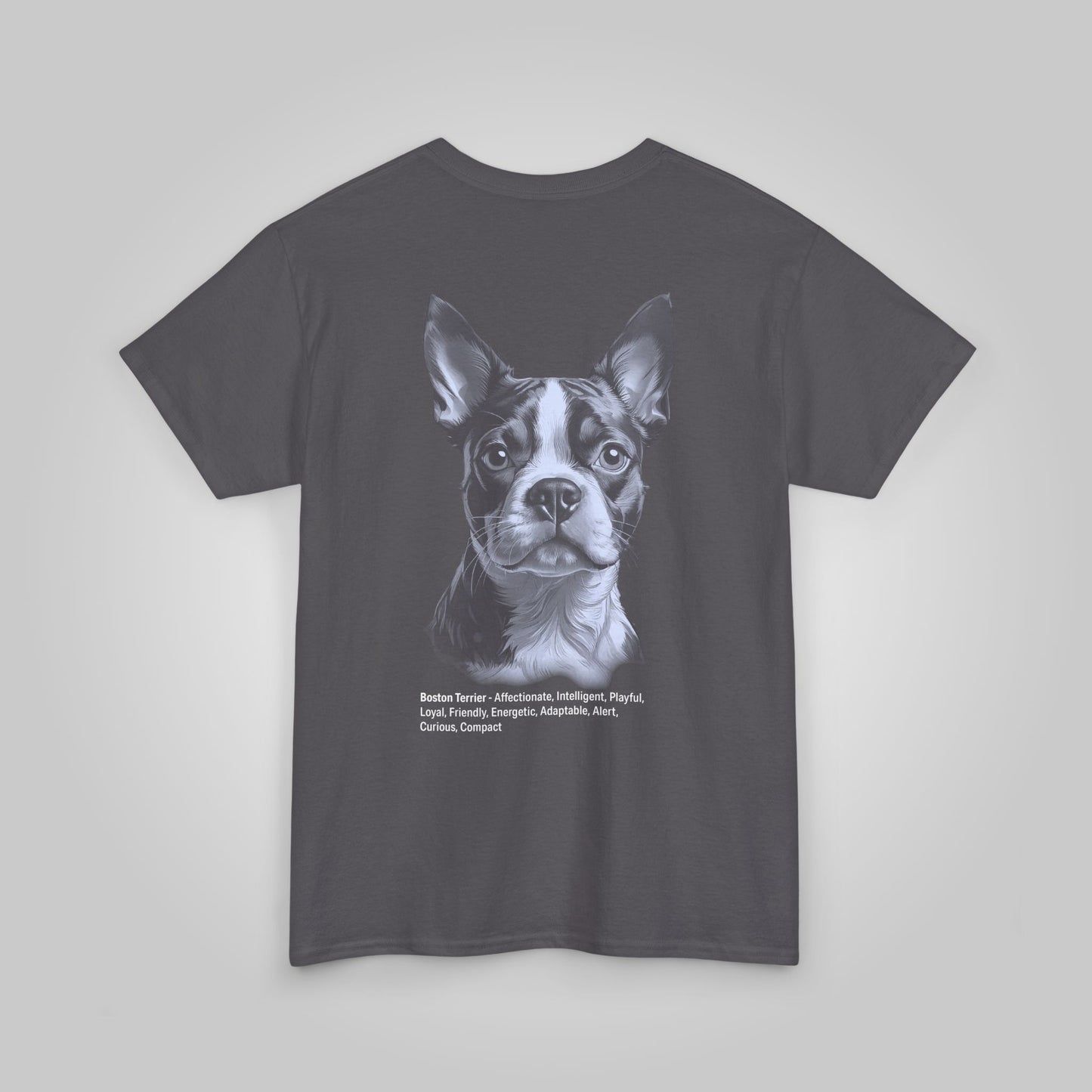 Boston Terrier Dog Unisex Heavy Cotton Tee - Boston Terrier Tee