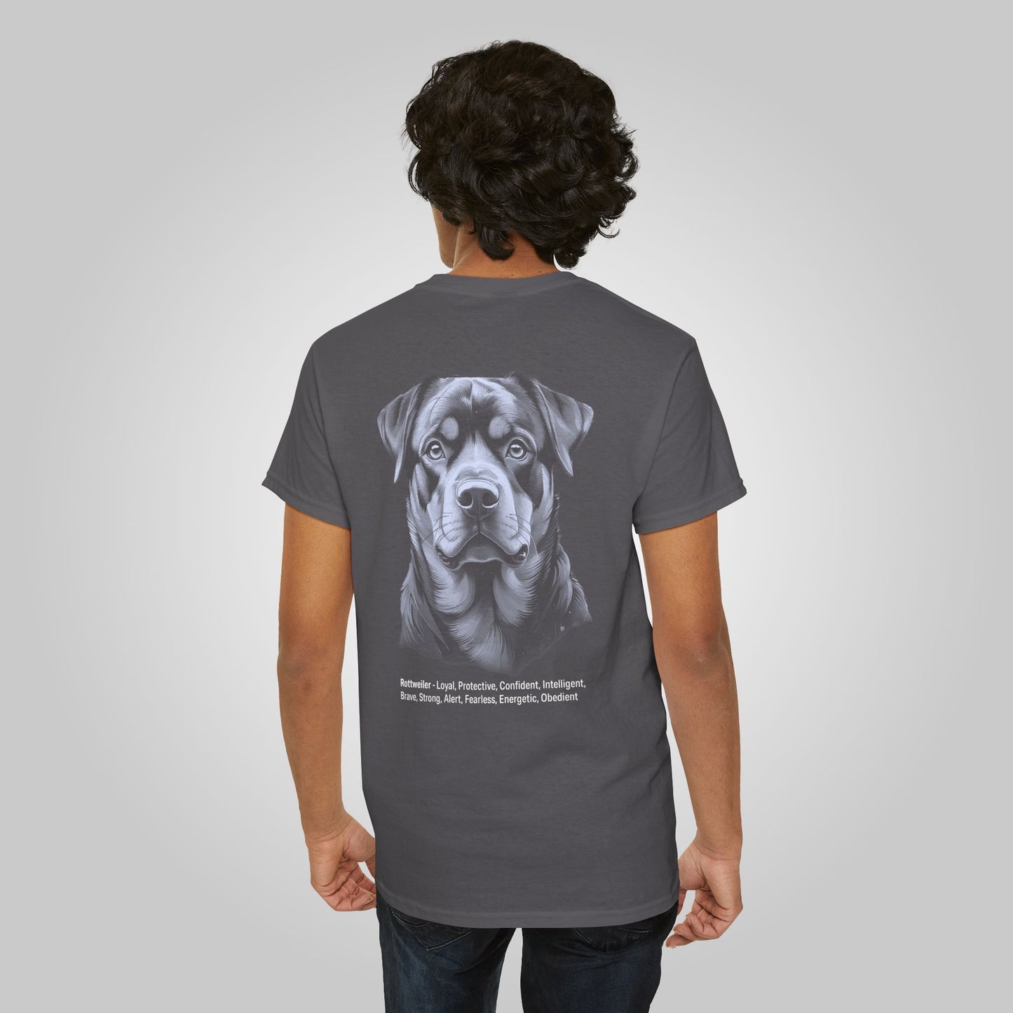 Rottweiler Dog Unisex Heavy Cotton Tee - Rottweiler Tee