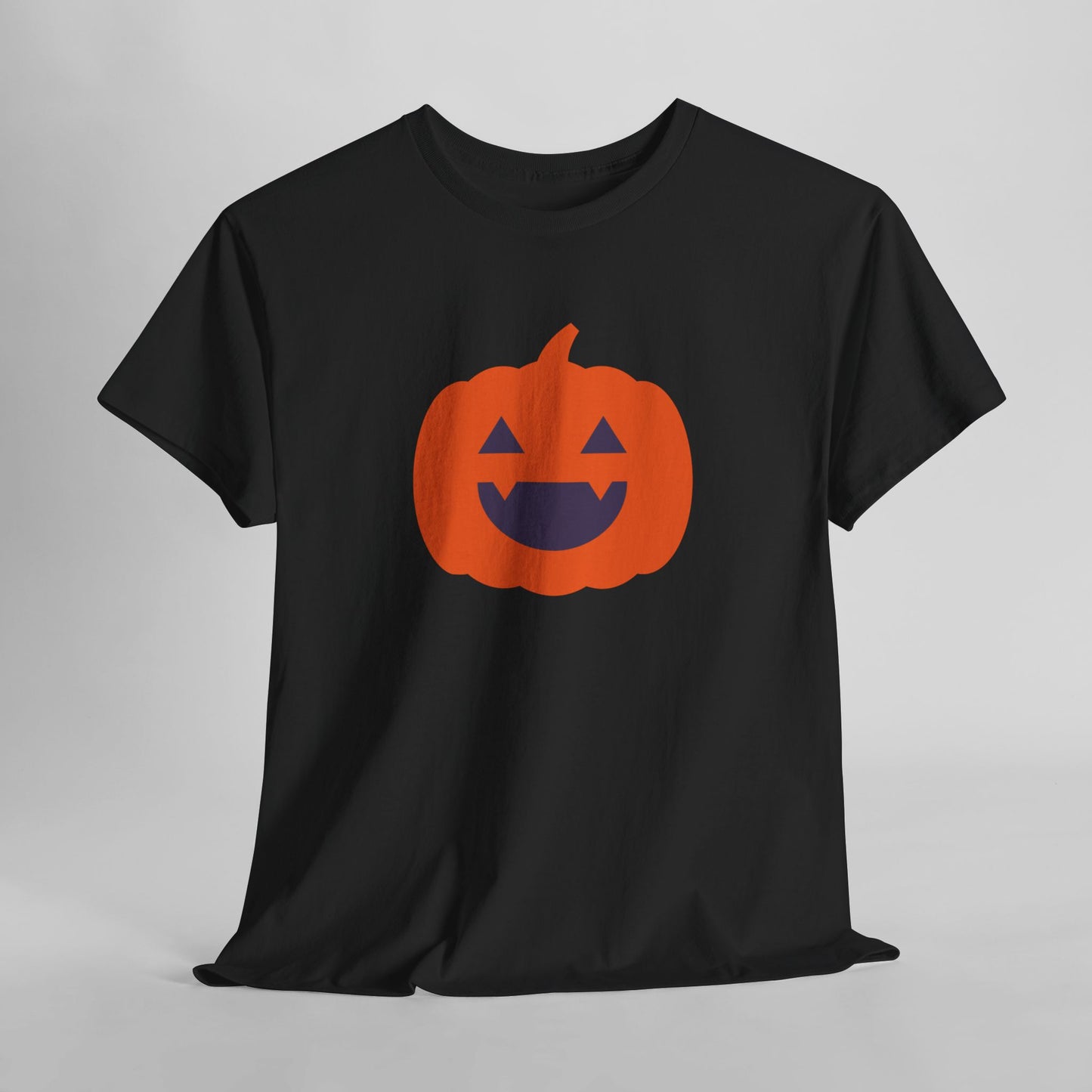 Halloween Pumpkin Head Unisex Heavy Cotton Tee, Harvest Jack T-Shirt, Halloween Tee