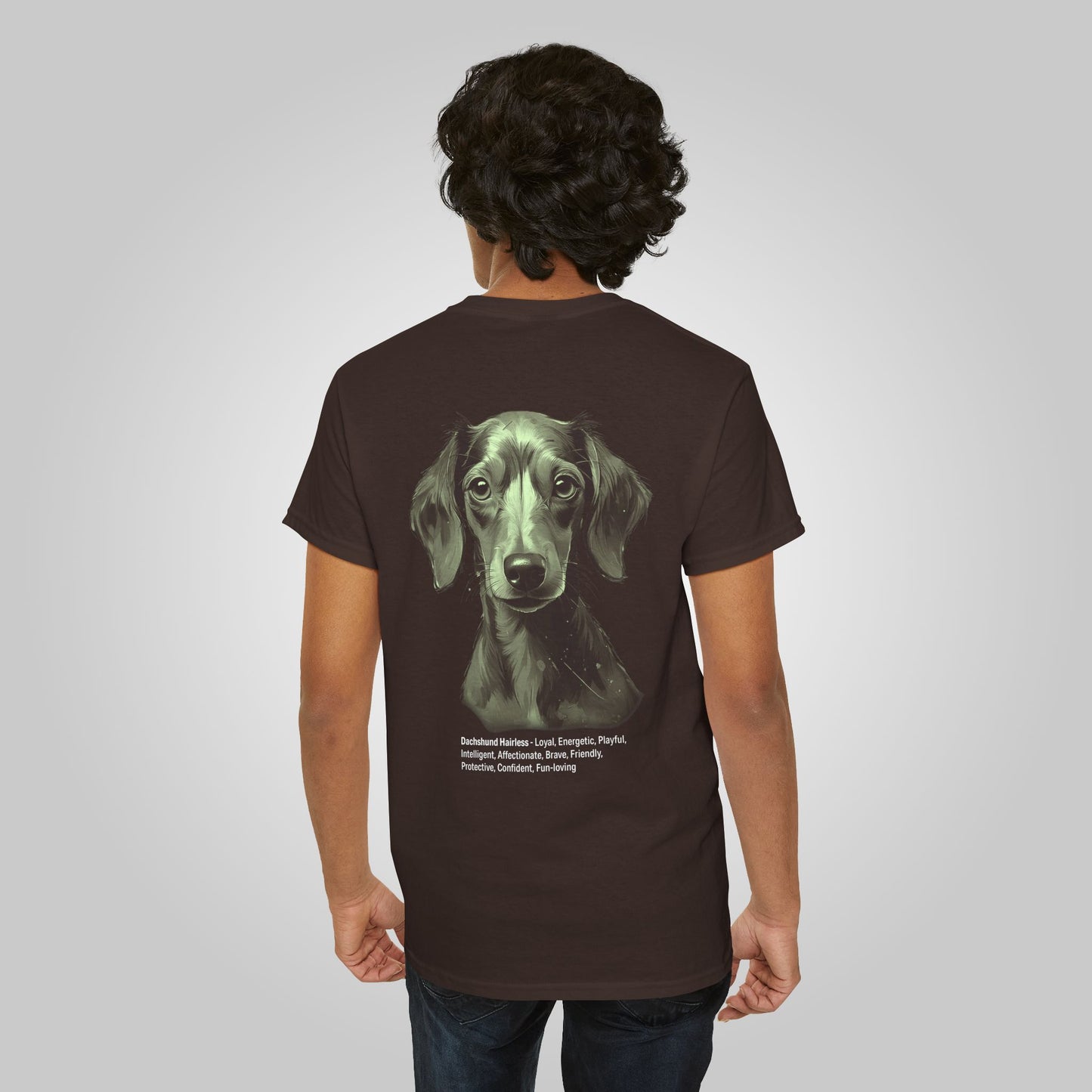 Dachshund hairless Dog Unisex Heavy Cotton Tee - Dachshund hairless Tee