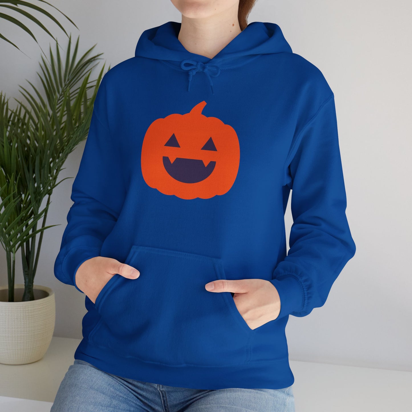 Halloween Pumpkin Head Unisex Heavy Blend™ Hooded Sweatshirt, Harvest Jack Hoodie, Halloween Hoodie