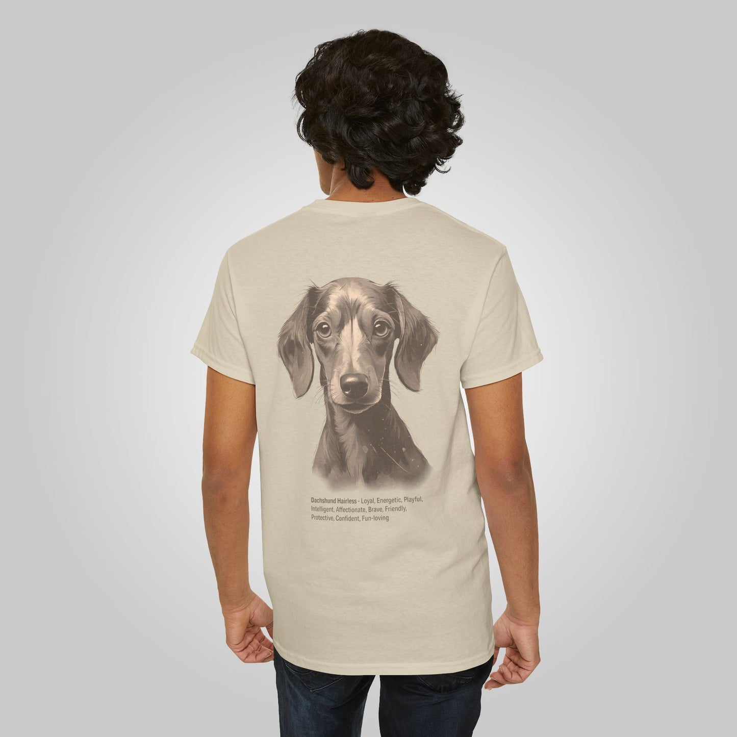 Dachshund hairless Dog Unisex Heavy Cotton Tee - Dachshund hairless Tee