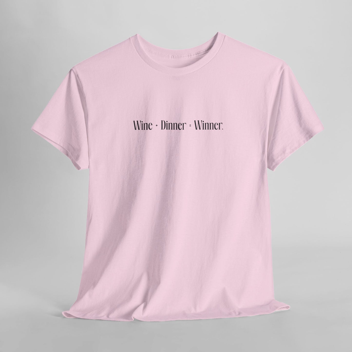 Wine+Dinner Unisex Heavy Cotton Tee - Winner T-Shirt