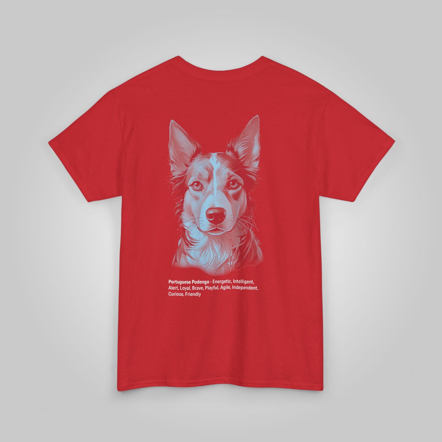 Portuguese Podengo Dog Unisex Heavy Cotton Tee - Portuguese Podengo Tee