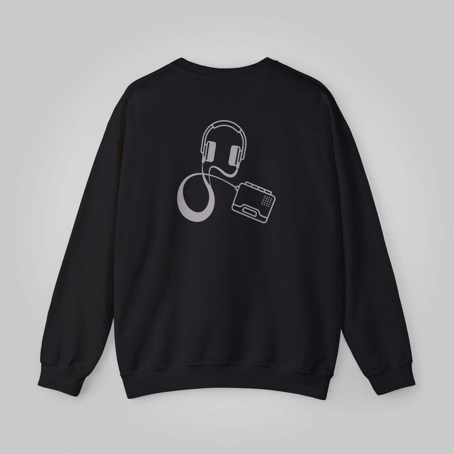 Walkman, Retro 80s Unisex Heavy Blend™ Crewneck Sweatshirt, Walkman Sweatshirt