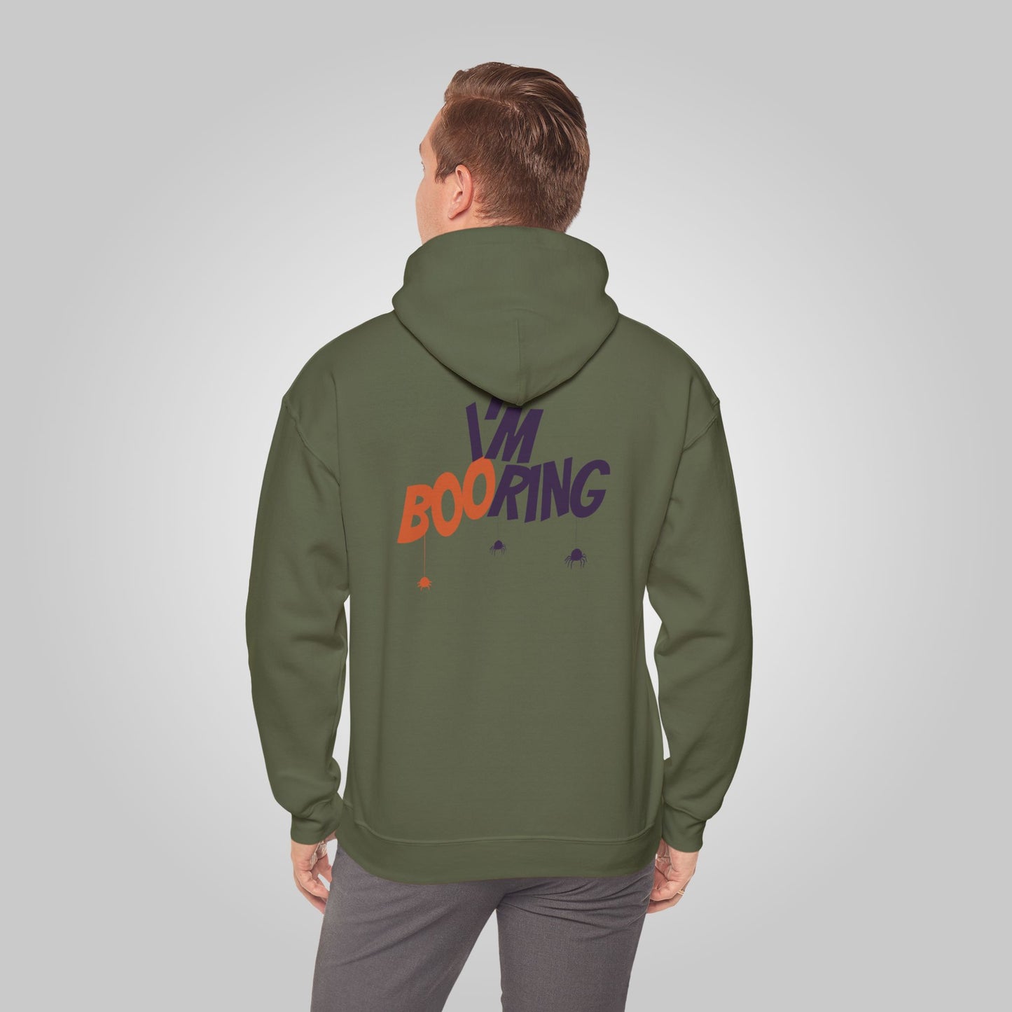 Halloween I am booring Unisex Heavy Blend™ Hooded Sweatshirt, I am booring Hoodie, Halloween Hoodie