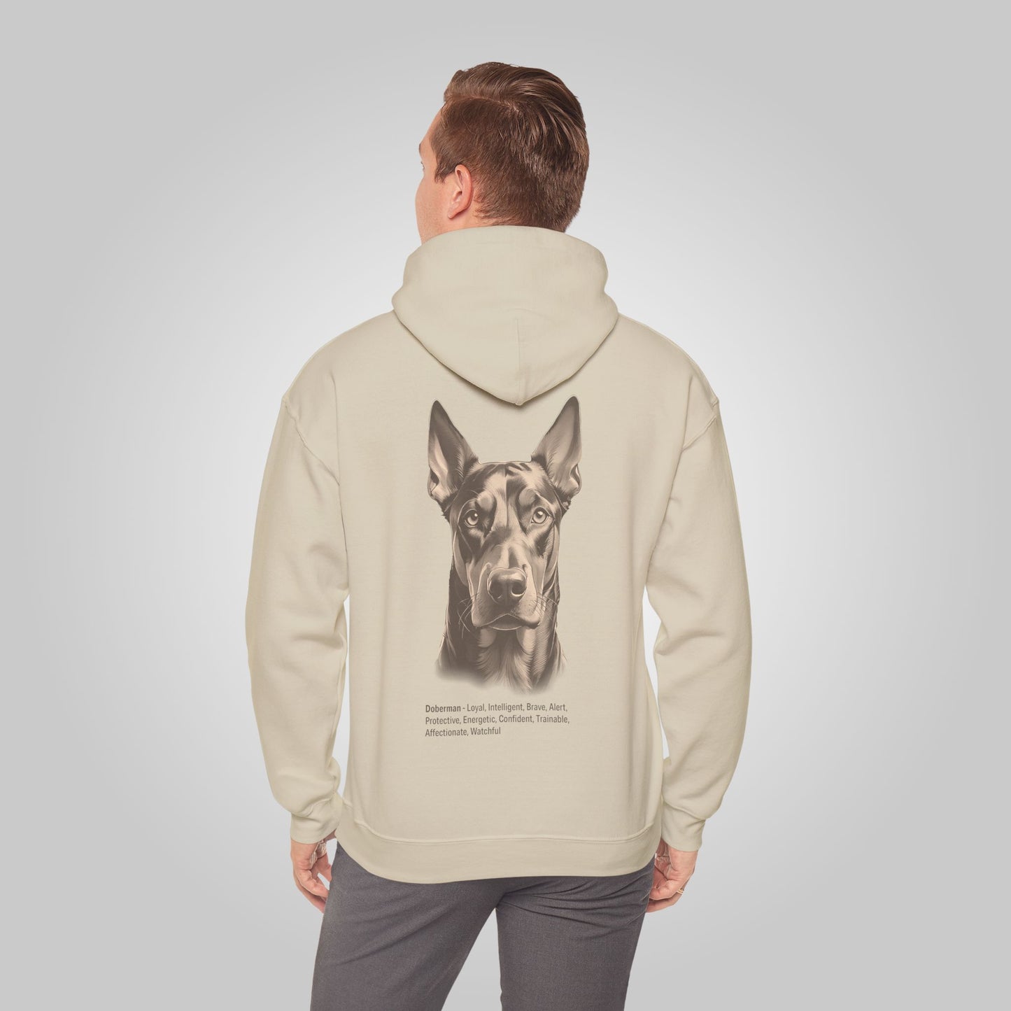 Doberman Dog Unisex Heavy Blend™ Hooded Sweatshirt - Doberman Hoodie