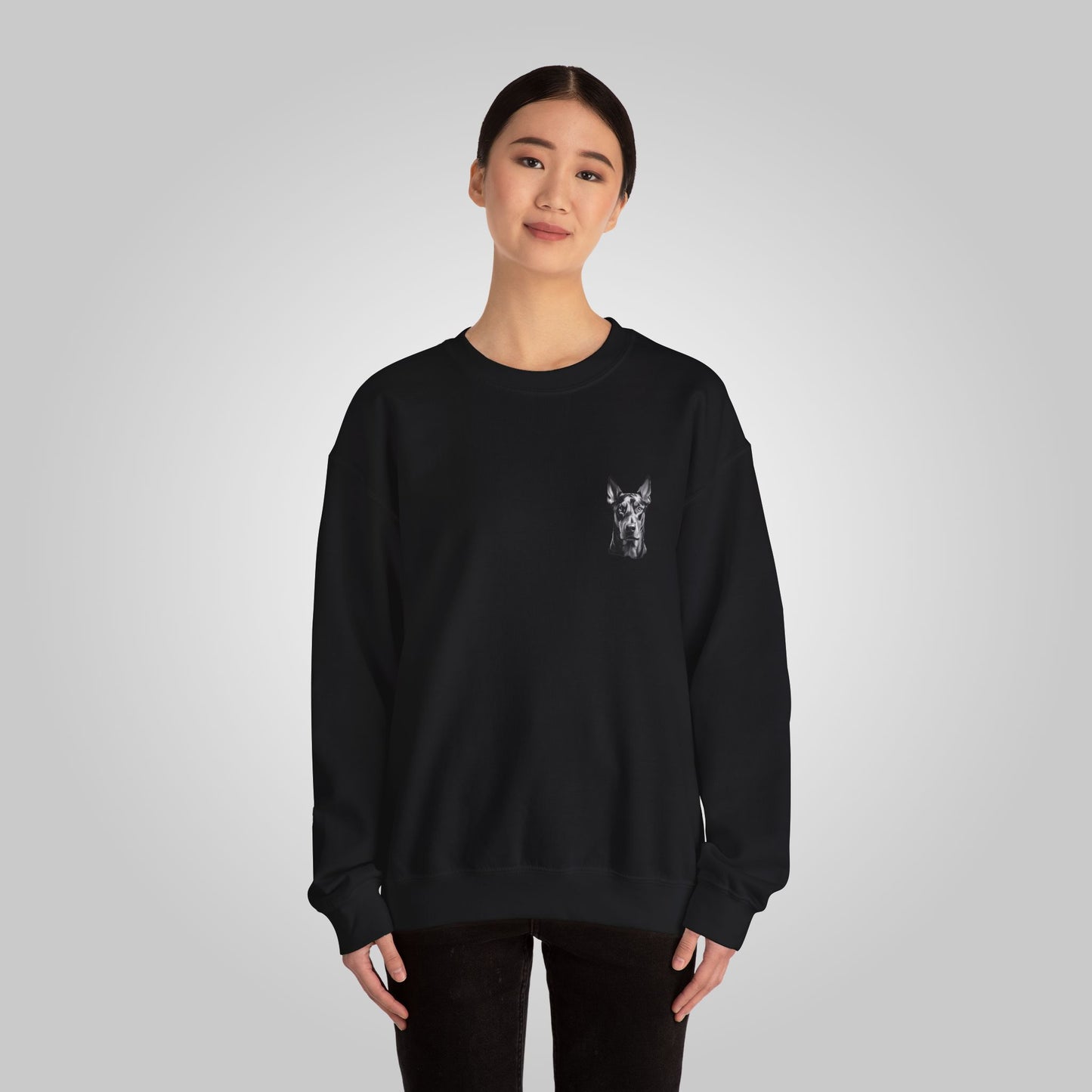 Doberman Dog Unisex Heavy Blend™ Crewneck Sweatshirt - Doberman Sweatshirt