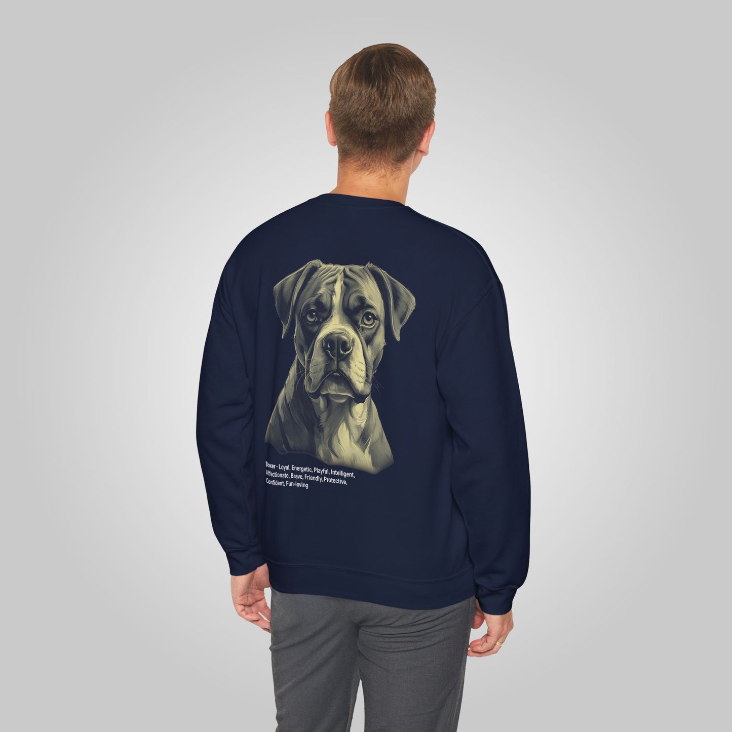 Boxer Dog Unisex Heavy Blend™ Crewneck Sweatshirt - Boxer Sweatshirt