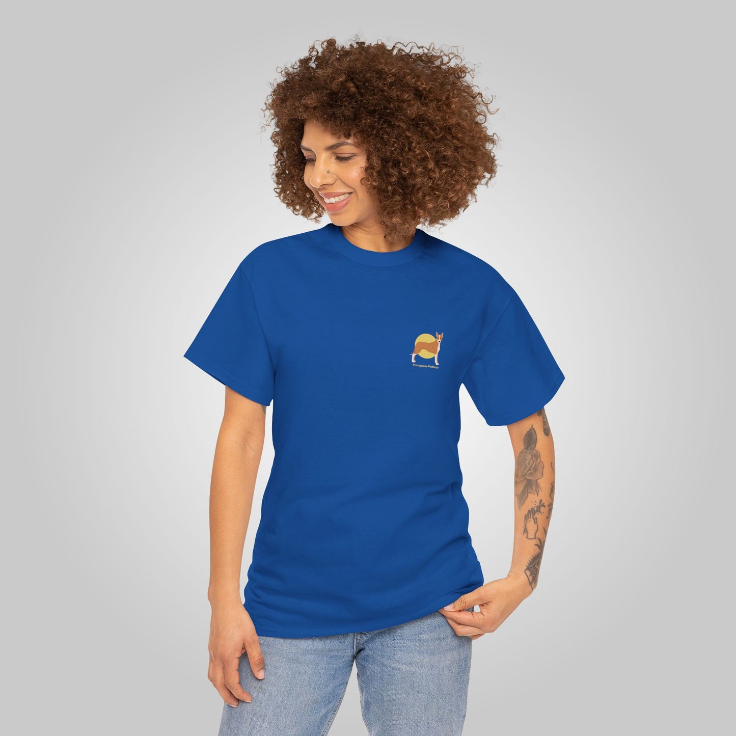 Portuguese Podengo Dog Unisex Heavy Cotton Tee - Portuguese Podengo Tee