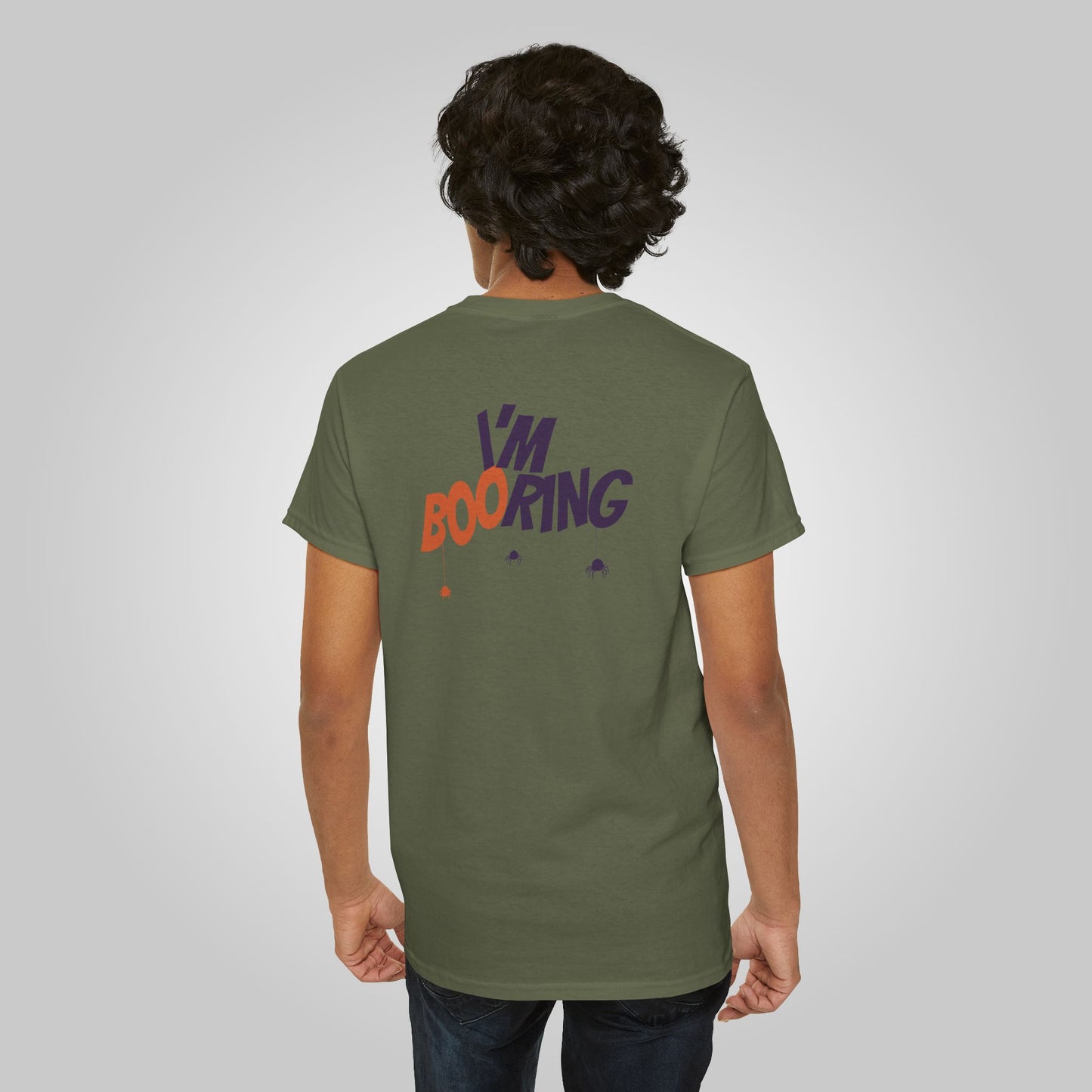 Halloween I am booring Unisex Heavy Cotton Tee, I am booring T-Shirt, Halloween Tee