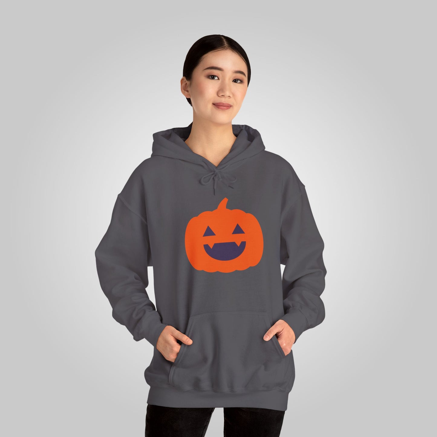 Halloween Pumpkin Head Unisex Heavy Blend™ Hooded Sweatshirt, Harvest Jack Hoodie, Halloween Hoodie