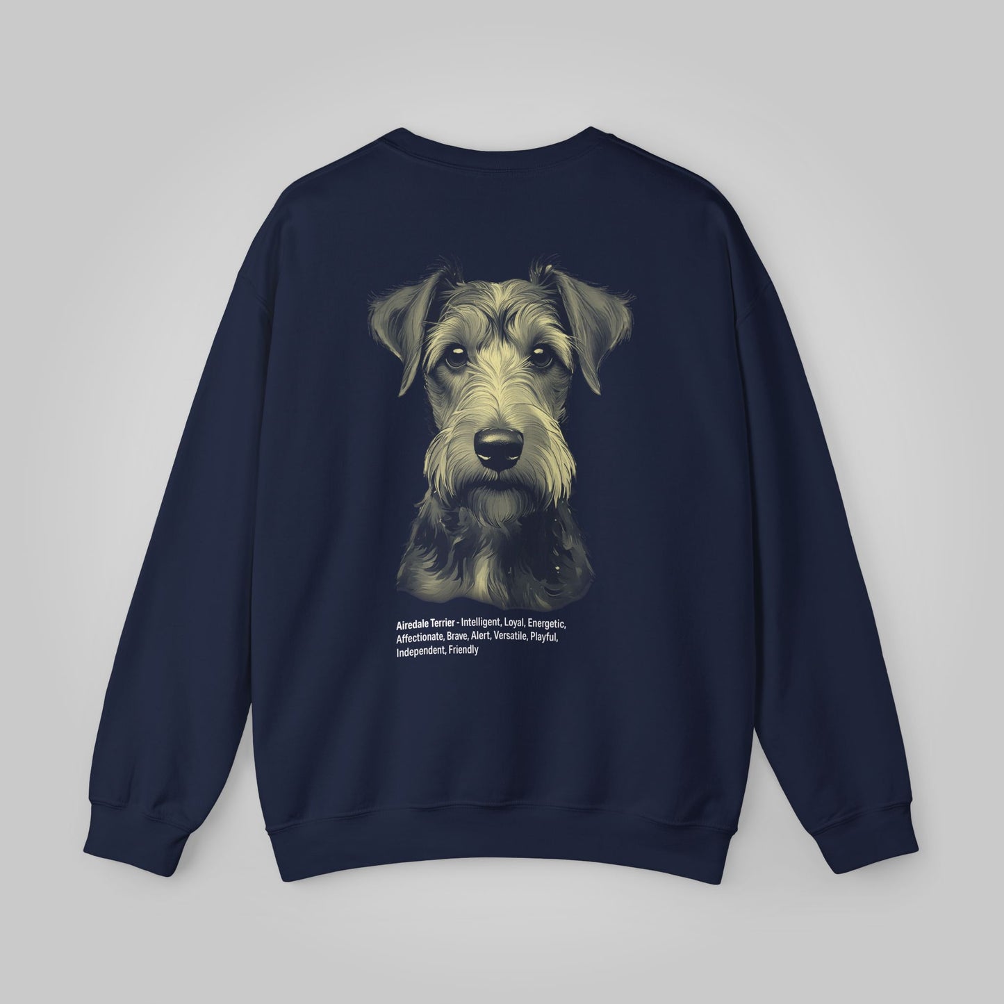 Airedale Terrier Dog Unisex Heavy Blend™ Crewneck Sweatshirt - Airedale Terrier Sweatshirt