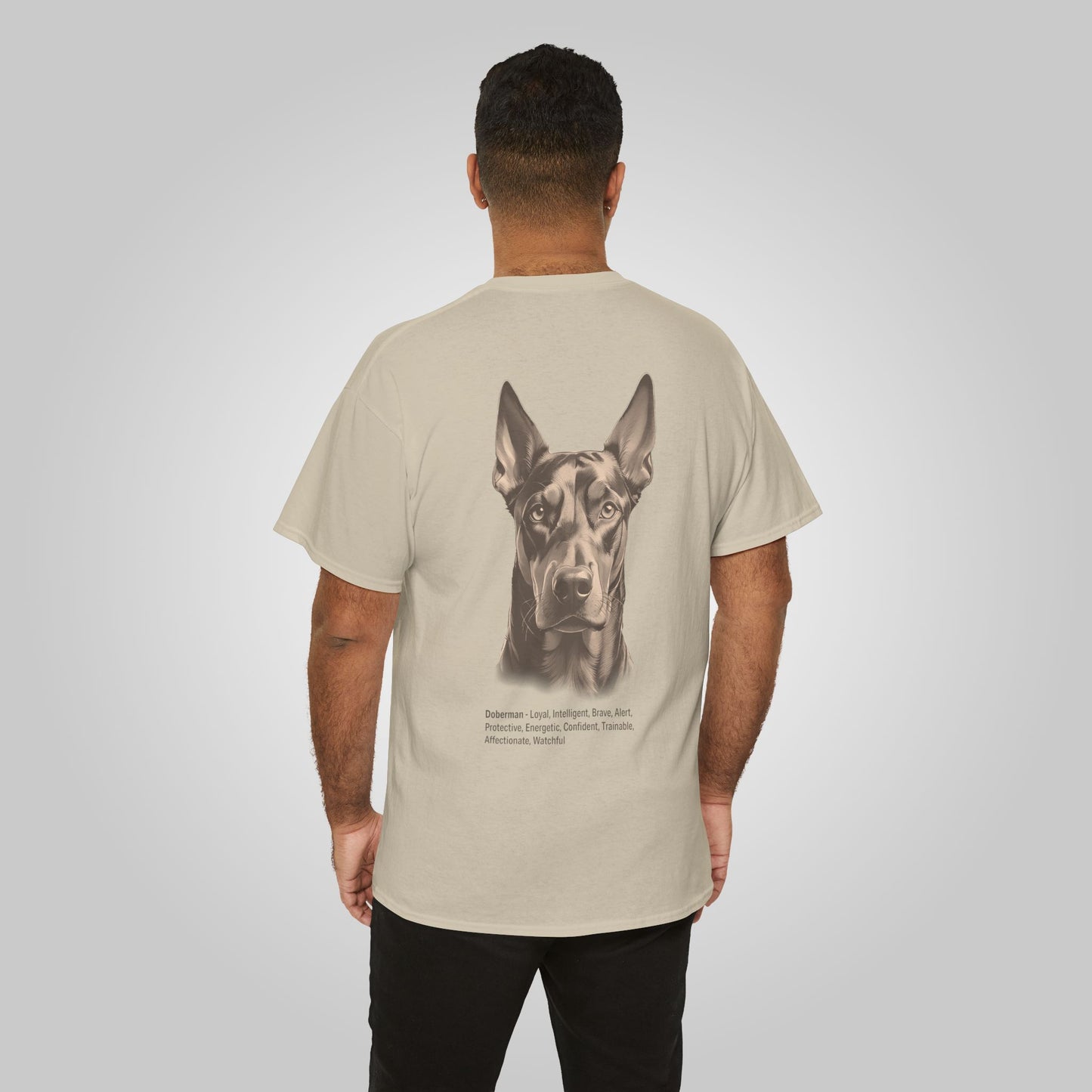 Doberman Dog Unisex Heavy Cotton Tee - Doberman Tee