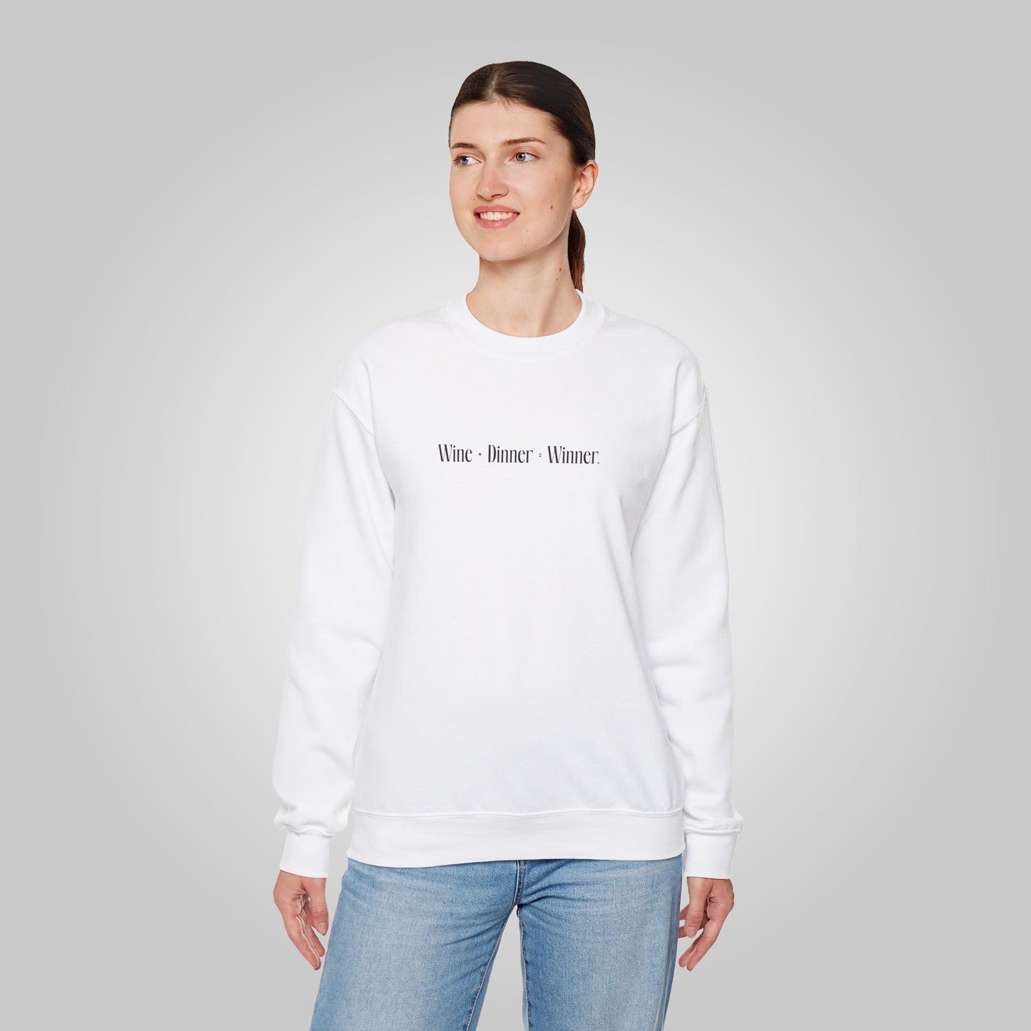 Wine+Dinner Unisex Heavy Blend™ Crewneck Sweatshirt - Winner Sweatshirt