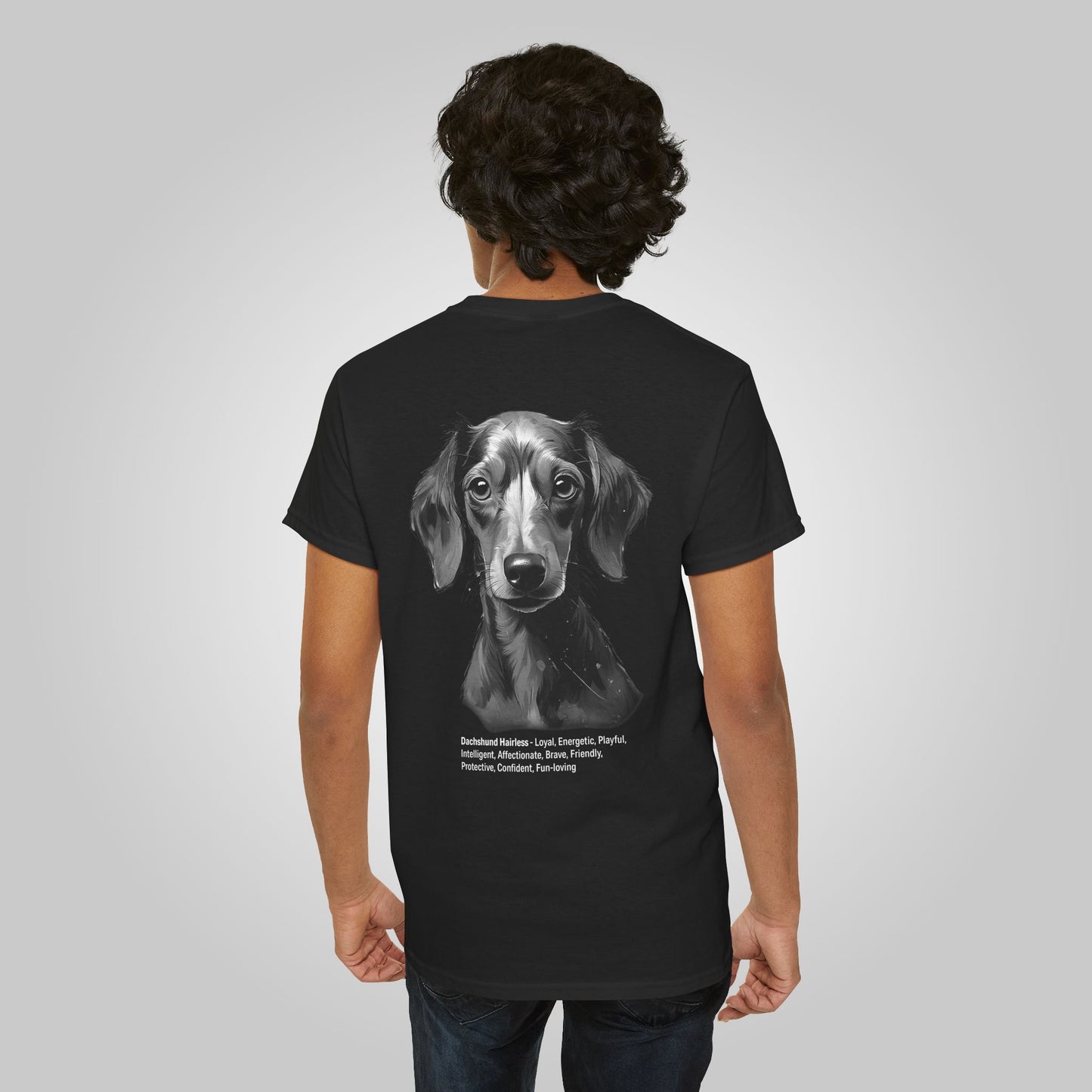 Dachshund hairless Dog Unisex Heavy Cotton Tee - Dachshund hairless Tee