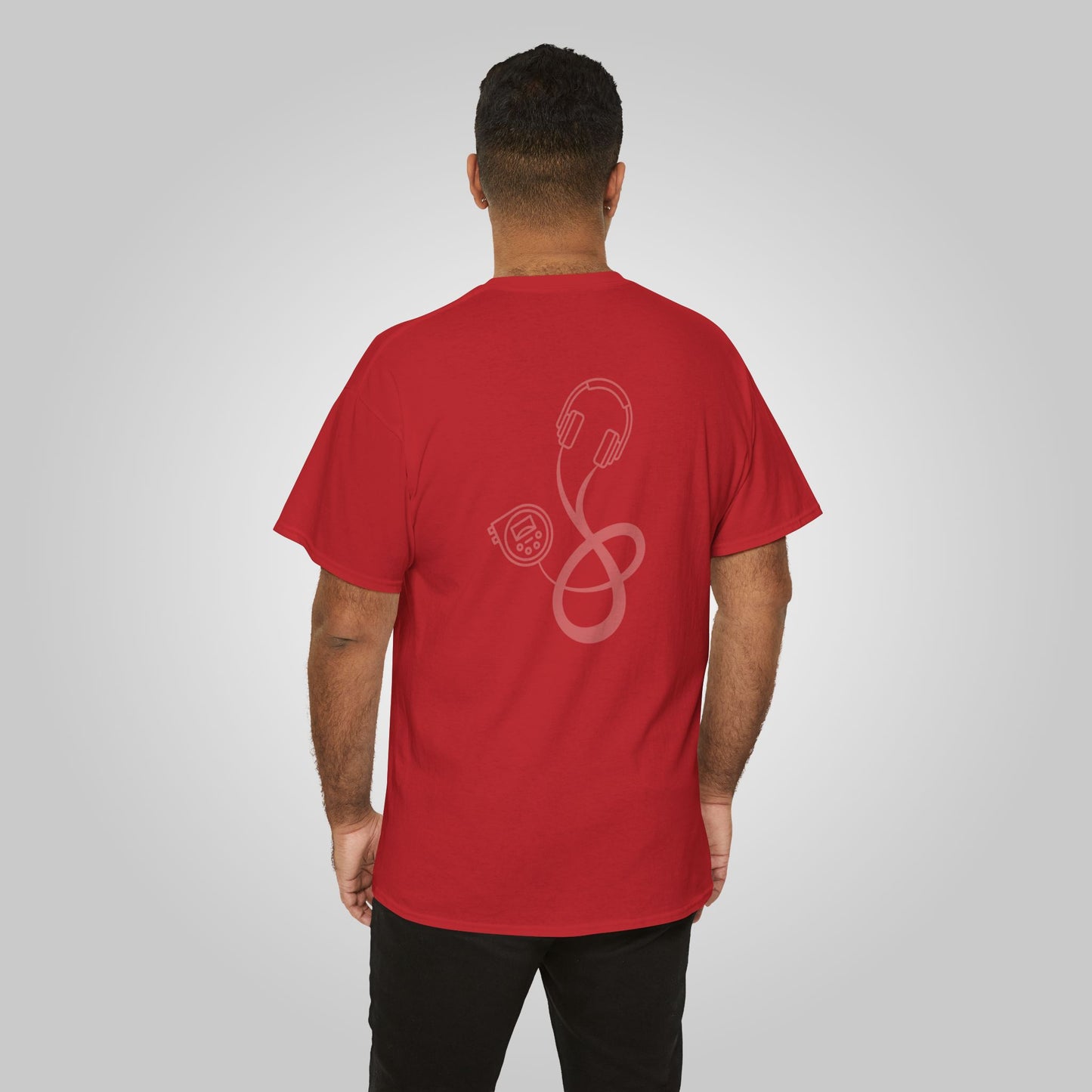 Discman, Retro 90s Unisex Heavy Cotton Tee, Discman T-Shirt