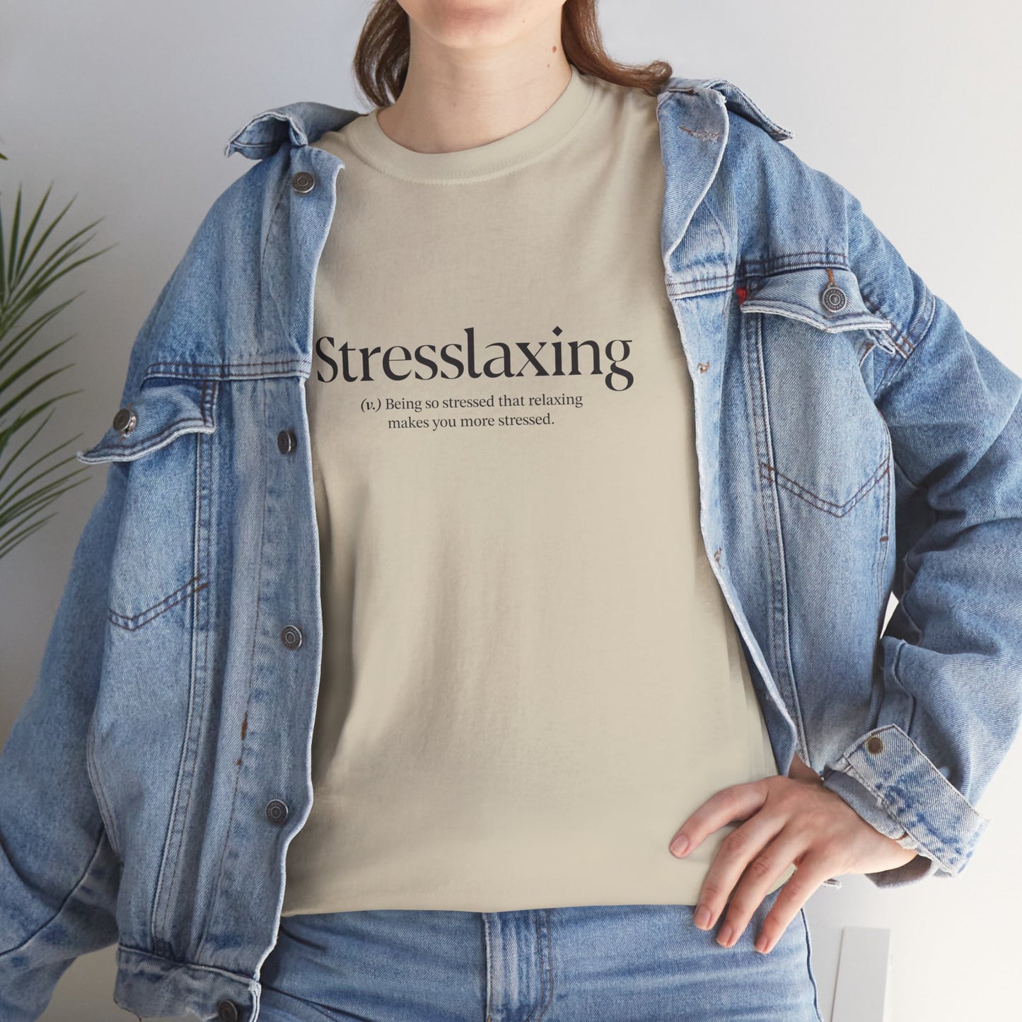 Stresslaxing Unisex Heavy Cotton Tee - Funny Stress T-Shirt, Relaxing Tees