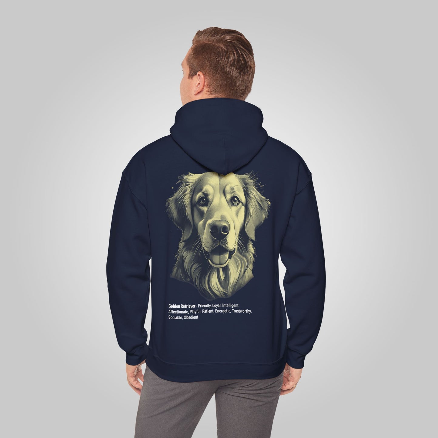 Golden Retriever Dog Unisex Heavy Blend™ Hooded Sweatshirt - Golden Retriever Hoodie