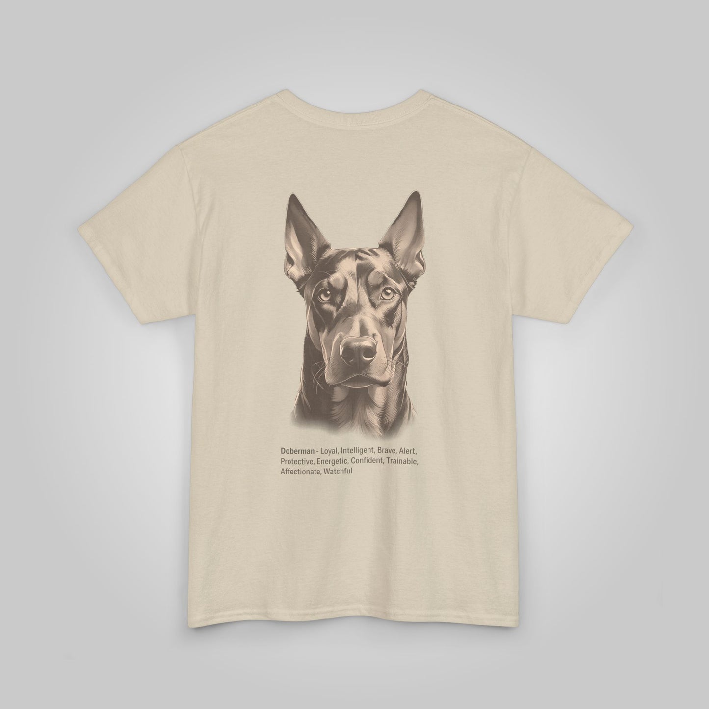 Doberman Dog Unisex Heavy Cotton Tee - Doberman Tee