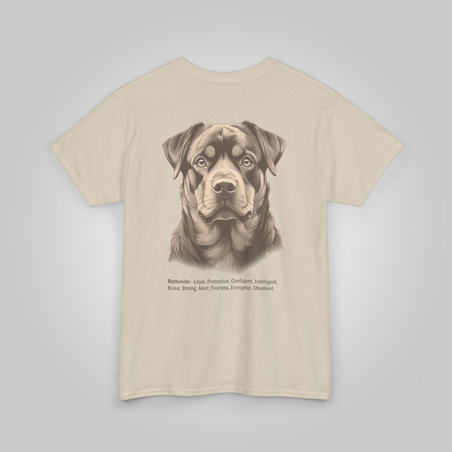 Rottweiler Dog Unisex Heavy Cotton Tee - Rottweiler Tee