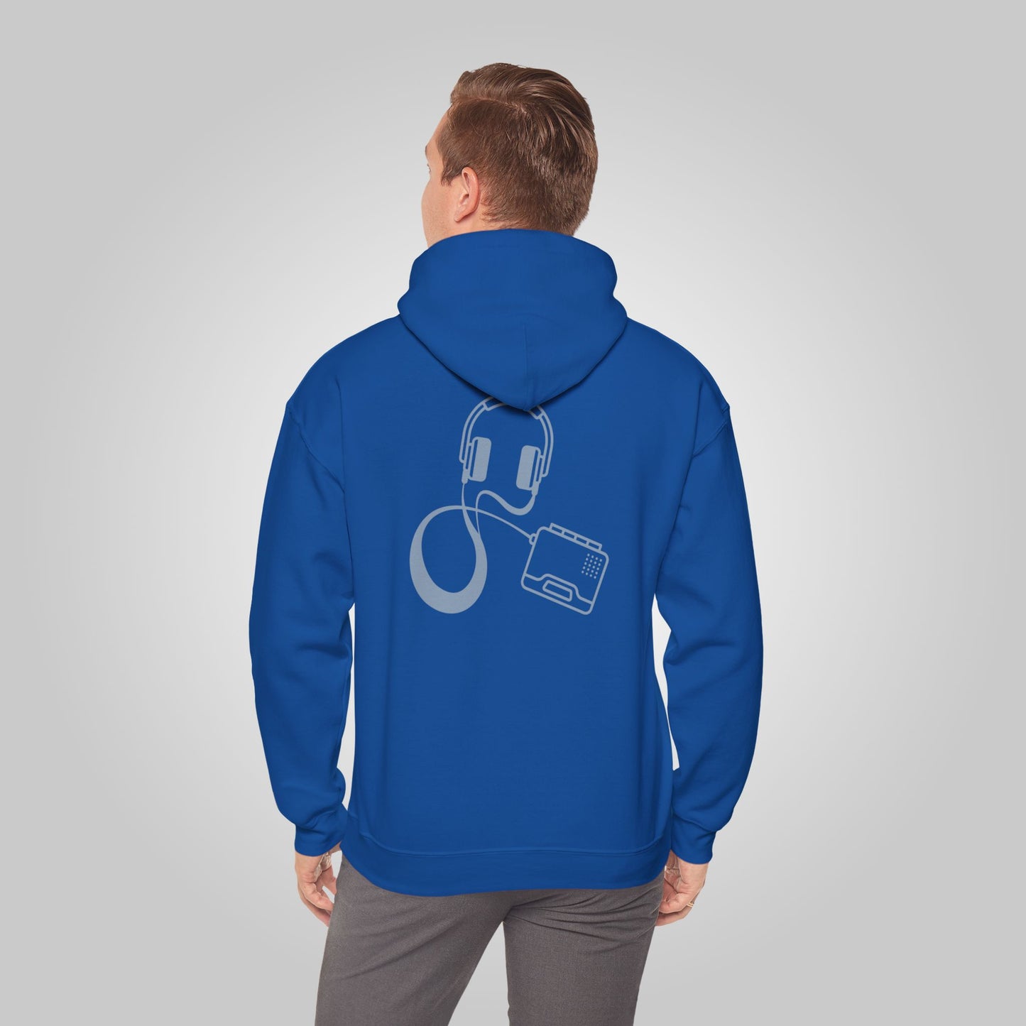 Walkman, Retro 80s Unisex Heavy Blend™ Hooded Sweatshirt, Walkman Hoodie