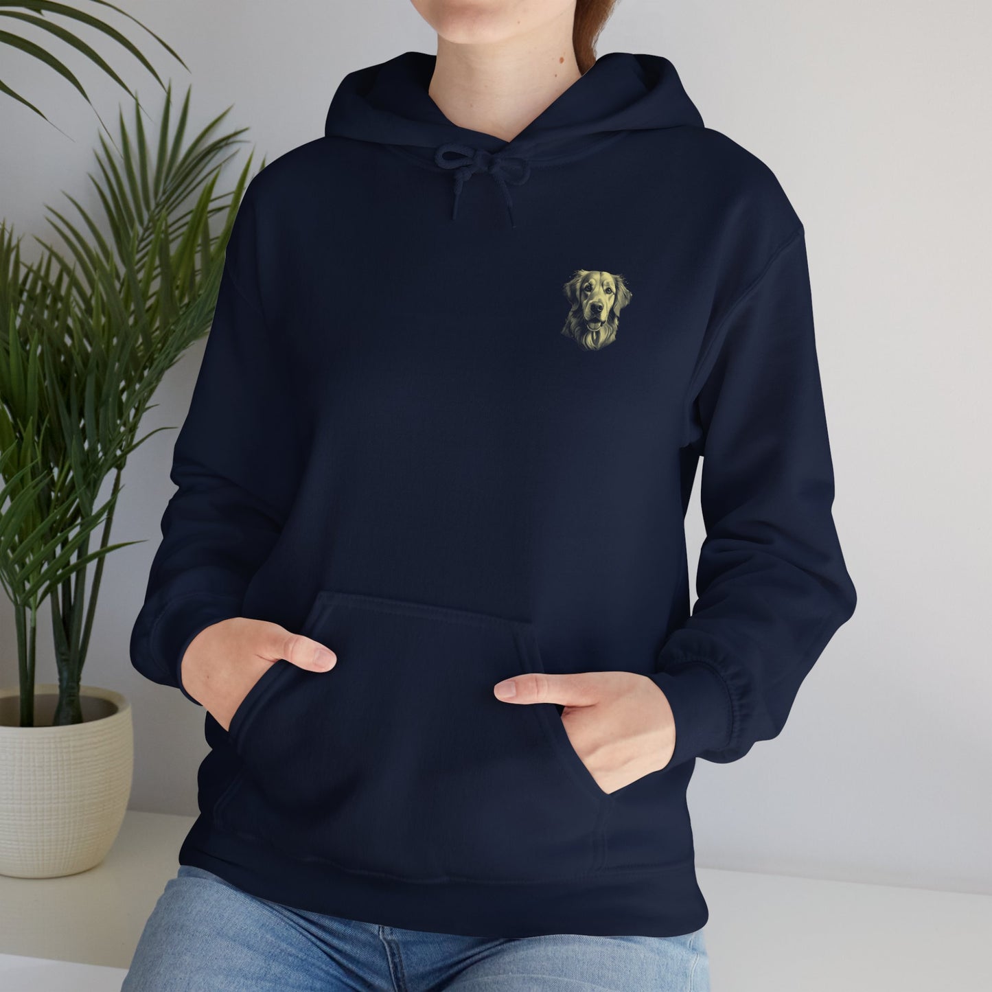 Golden Retriever Dog Unisex Heavy Blend™ Hooded Sweatshirt - Golden Retriever Hoodie