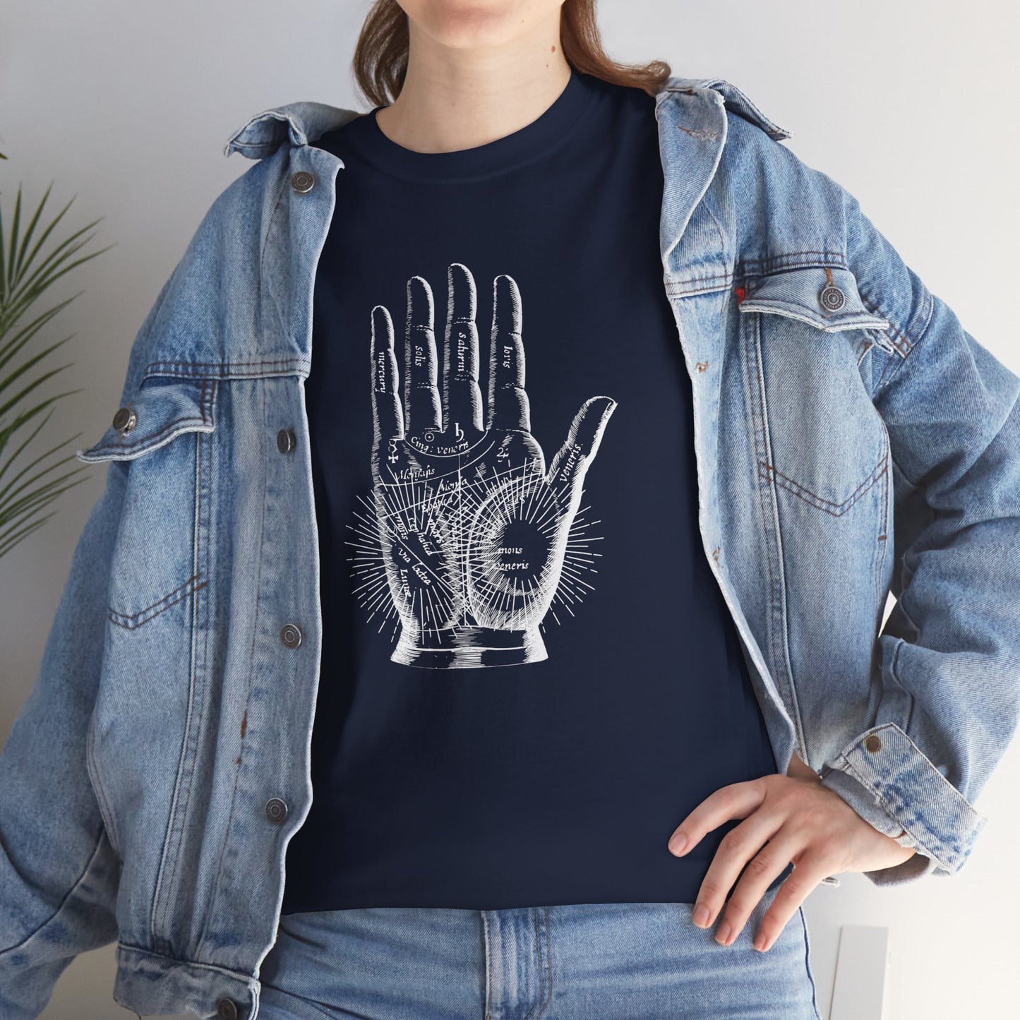 Halloween Hands of Destiny Unisex Heavy Cotton Tee, Guided by Fate T-Shirt, Halloween Tee