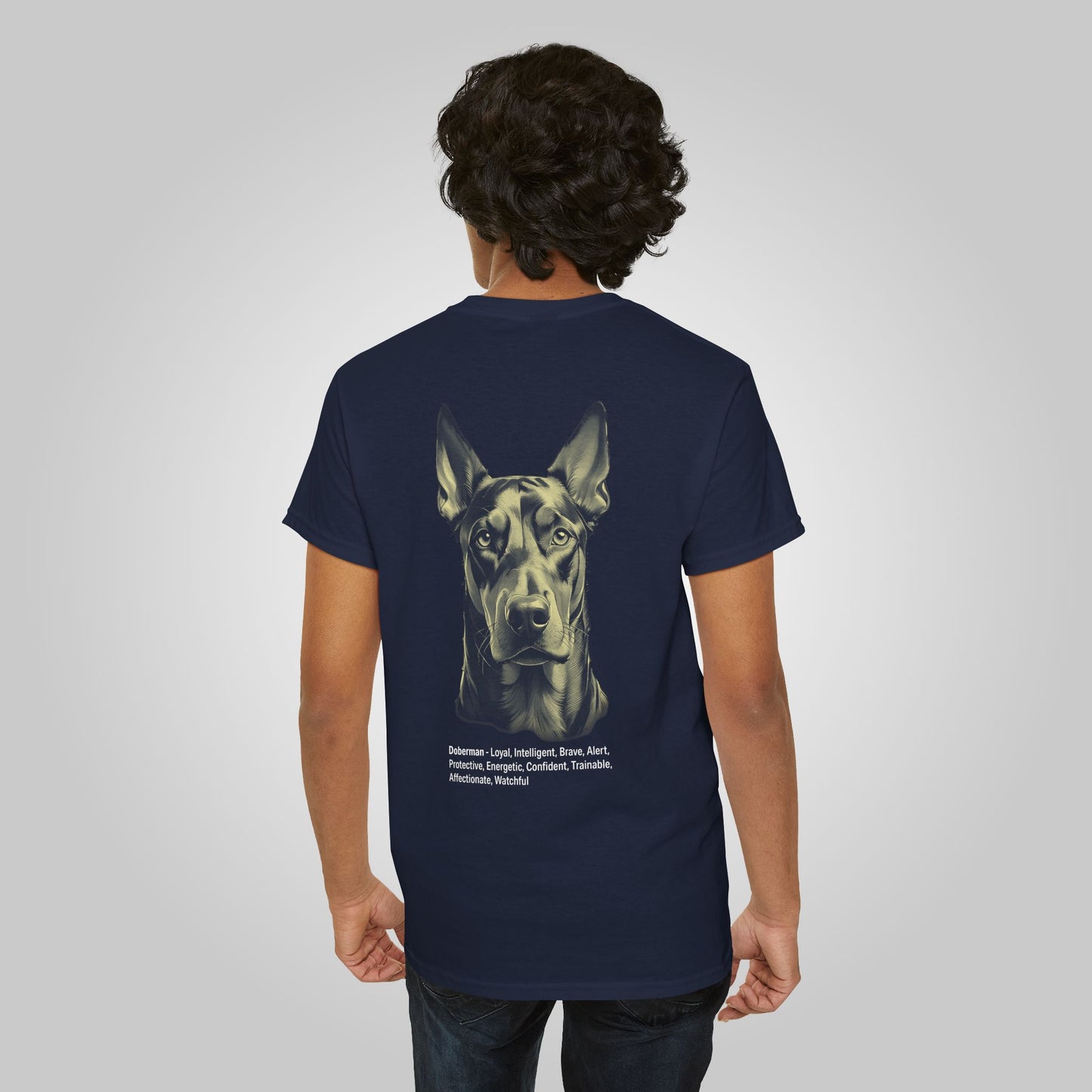 Doberman Dog Unisex Heavy Cotton Tee - Doberman Tee