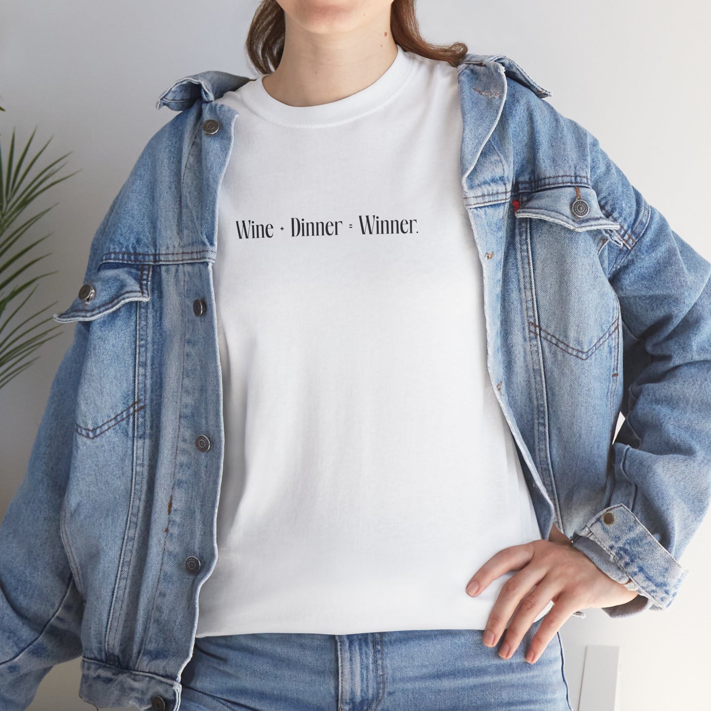 Wine+Dinner Unisex Heavy Cotton Tee - Winner T-Shirt