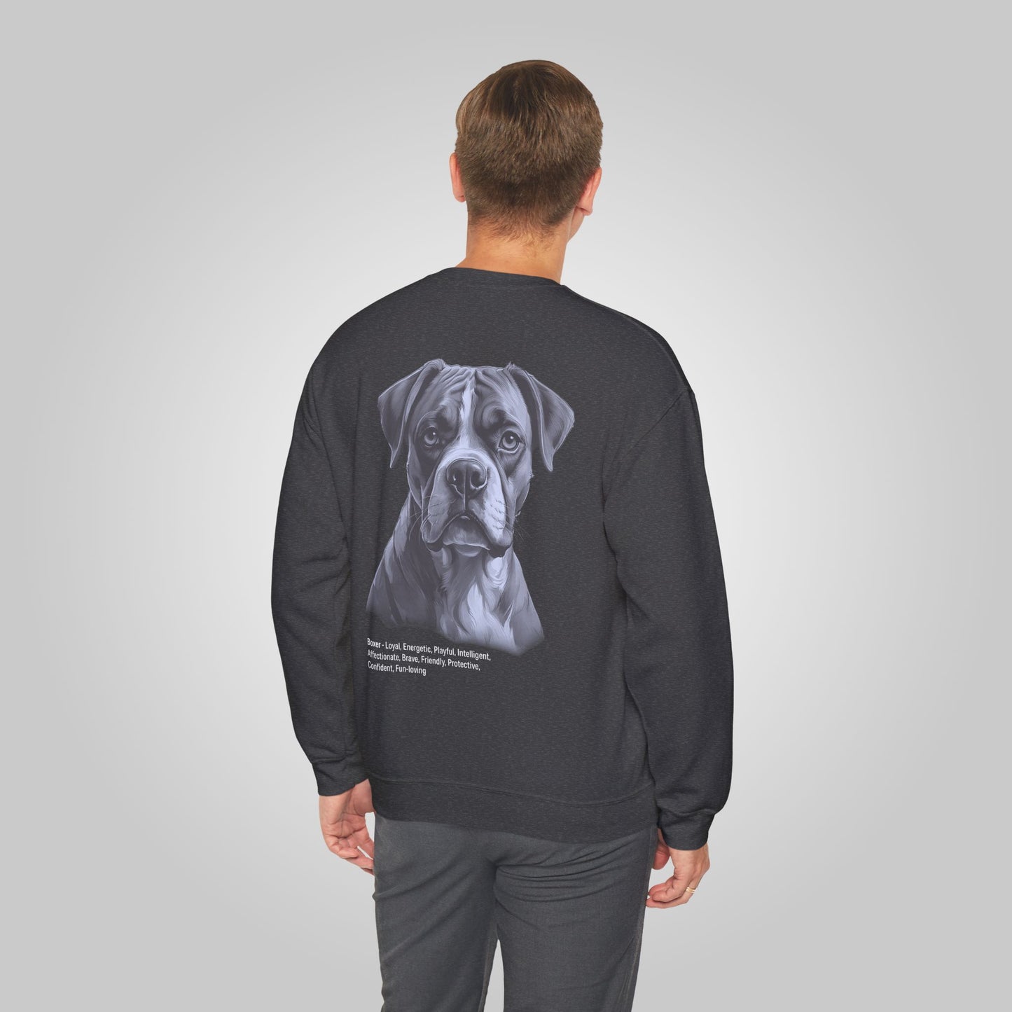 Boxer Dog Unisex Heavy Blend™ Crewneck Sweatshirt - Boxer Sweatshirt