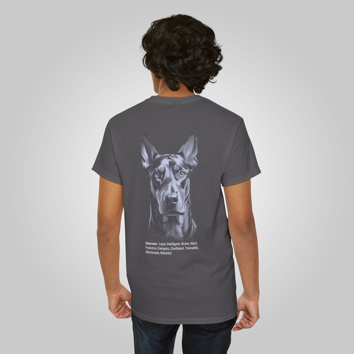 Doberman Dog Unisex Heavy Cotton Tee - Doberman Tee