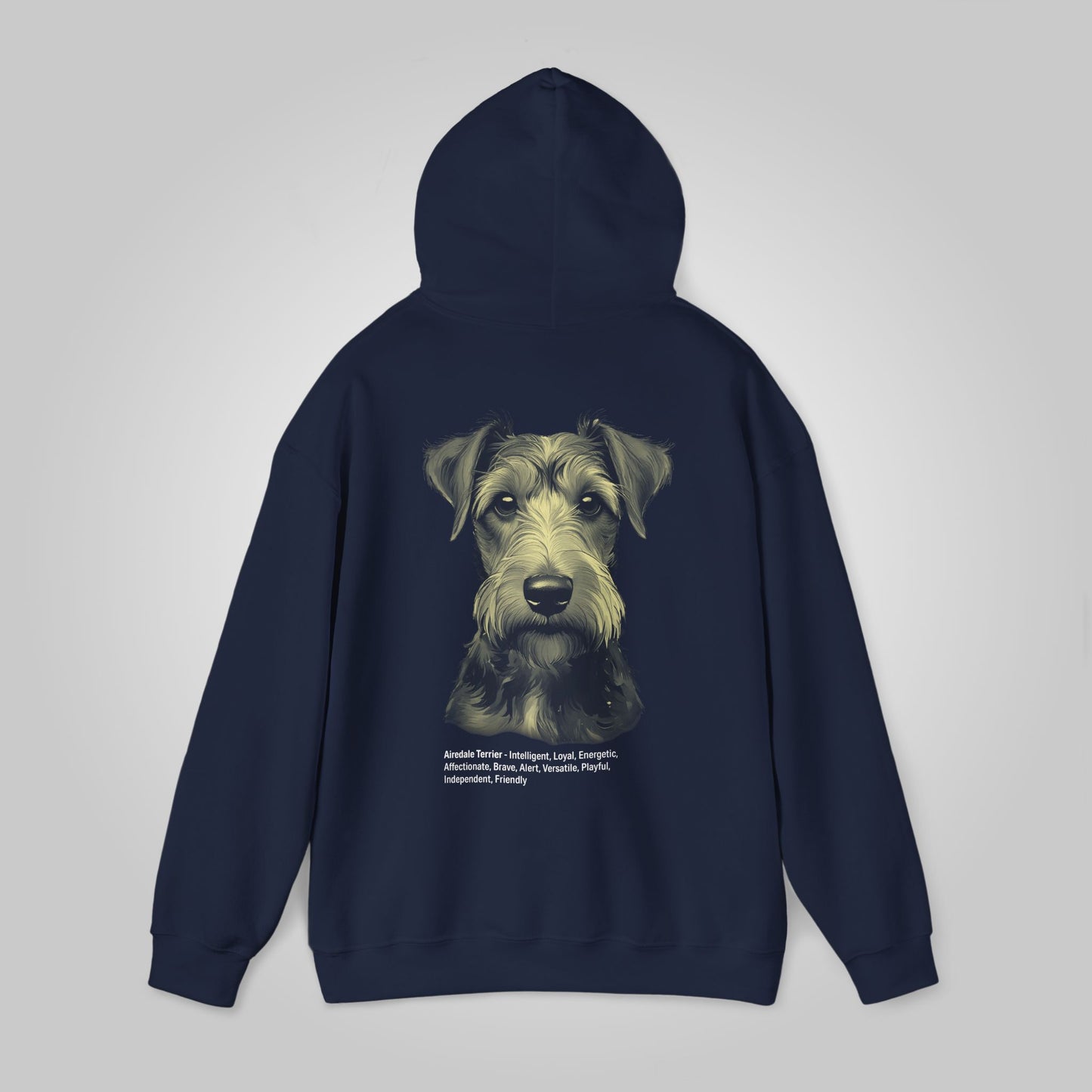 Airedale Terrier Dog Unisex Heavy Blend™ Hooded Sweatshirt - Airedale Terrier Hoodie