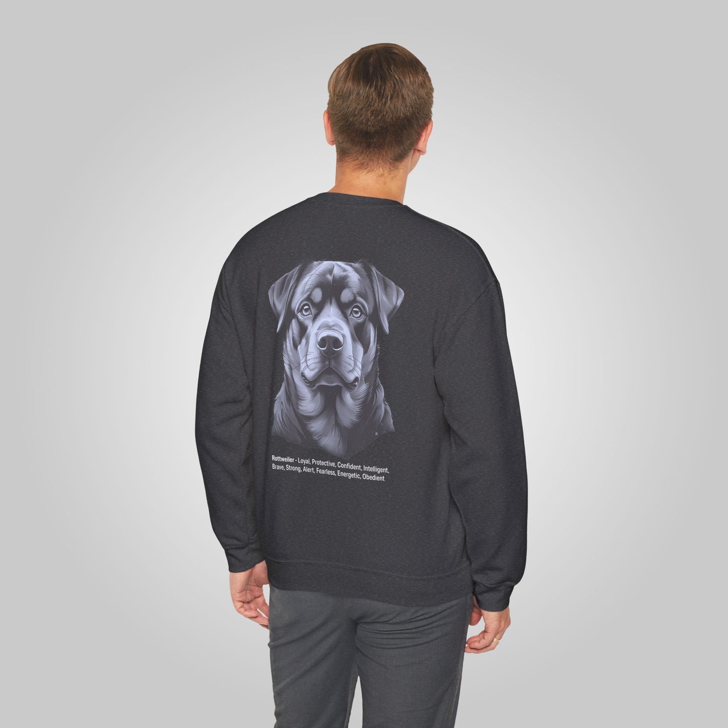 Rottweiler Dog Unisex Heavy Blend™ Crewneck Sweatshirt - Rottweiler Sweatshirt